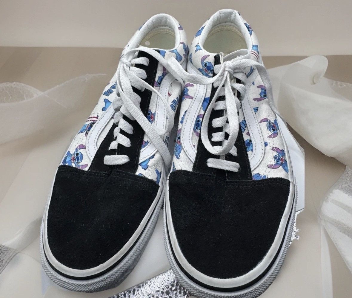 Vans Old Skool Disney 100th Stitch Custom Sneakers