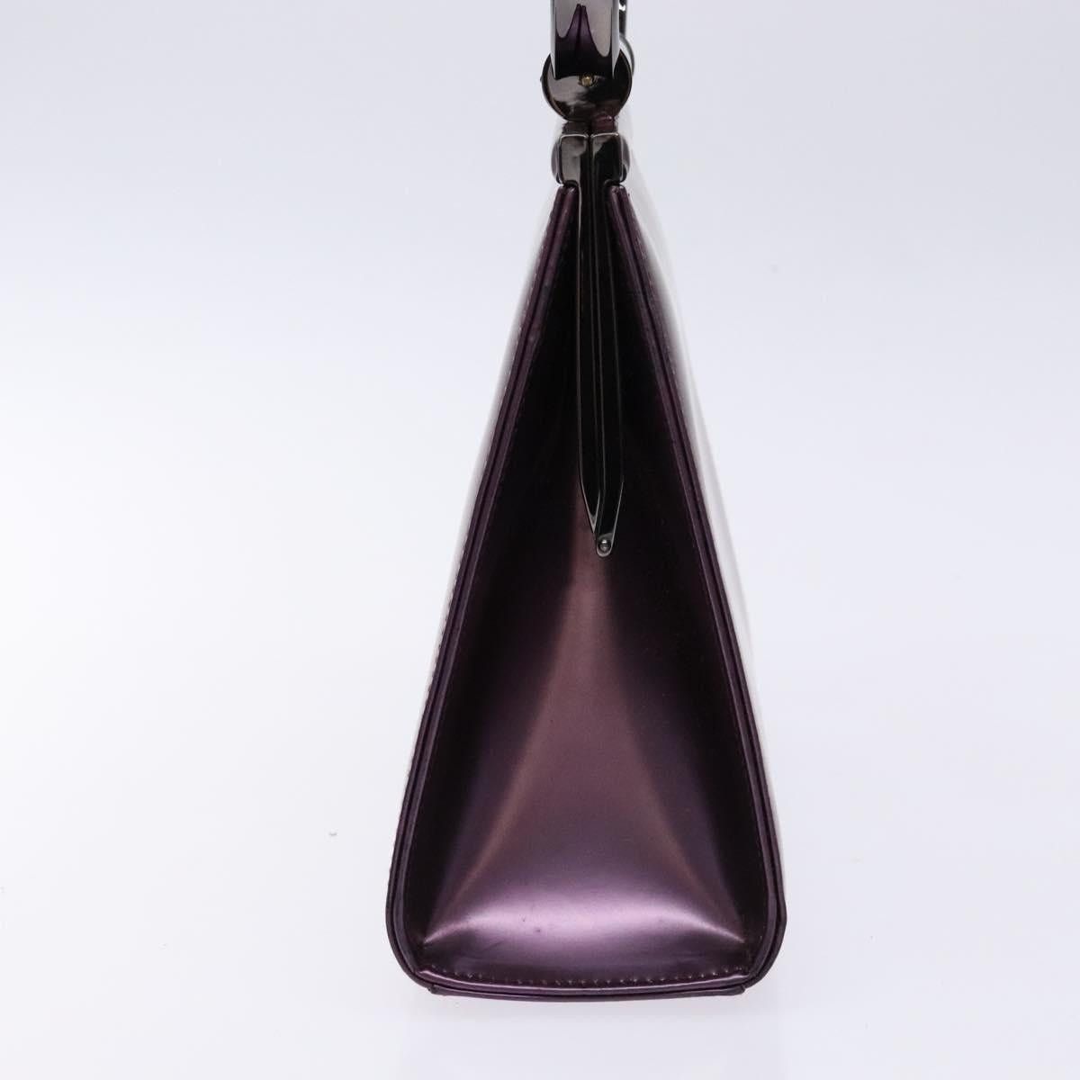 Dior DIOR Hand Bag Patent Leather Purple Size ONE SIZE - 4 Thumbnail