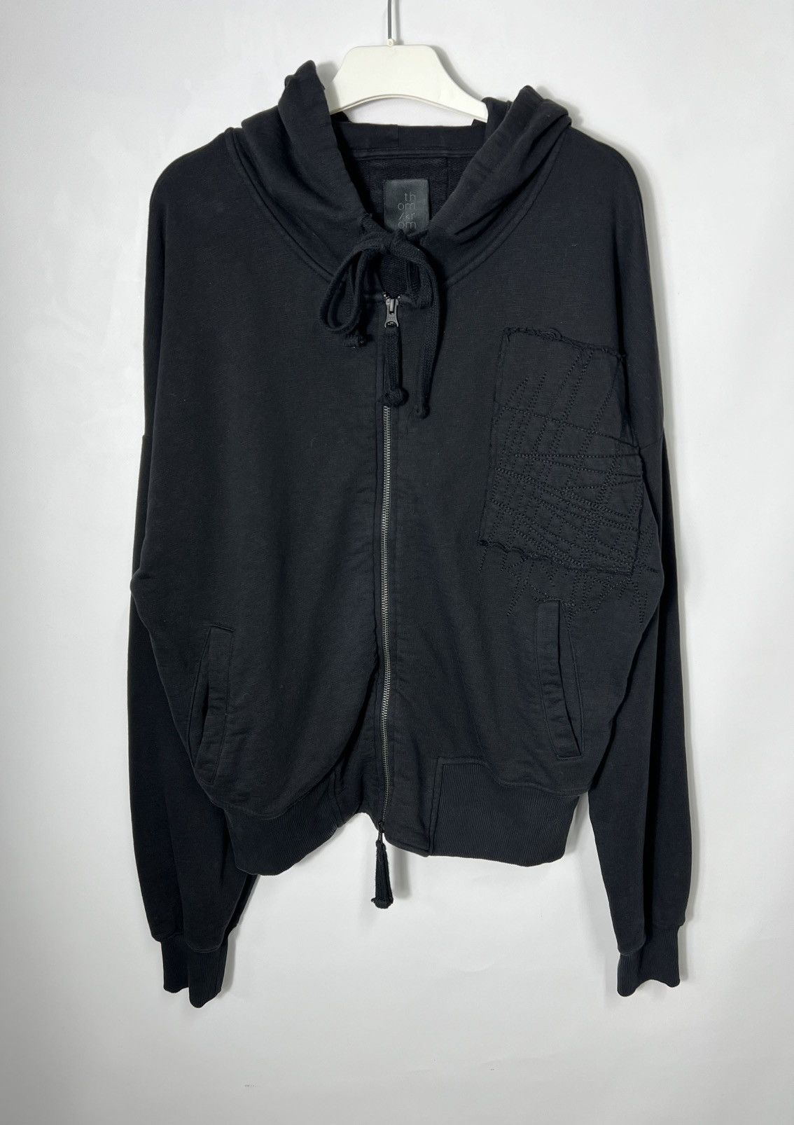 Thom Krom Vintage y2k Avant garde opium Thom Krom Oversized Zip Hoodie Size US S / EU 44-46 / 1 - 1 Thumbnail