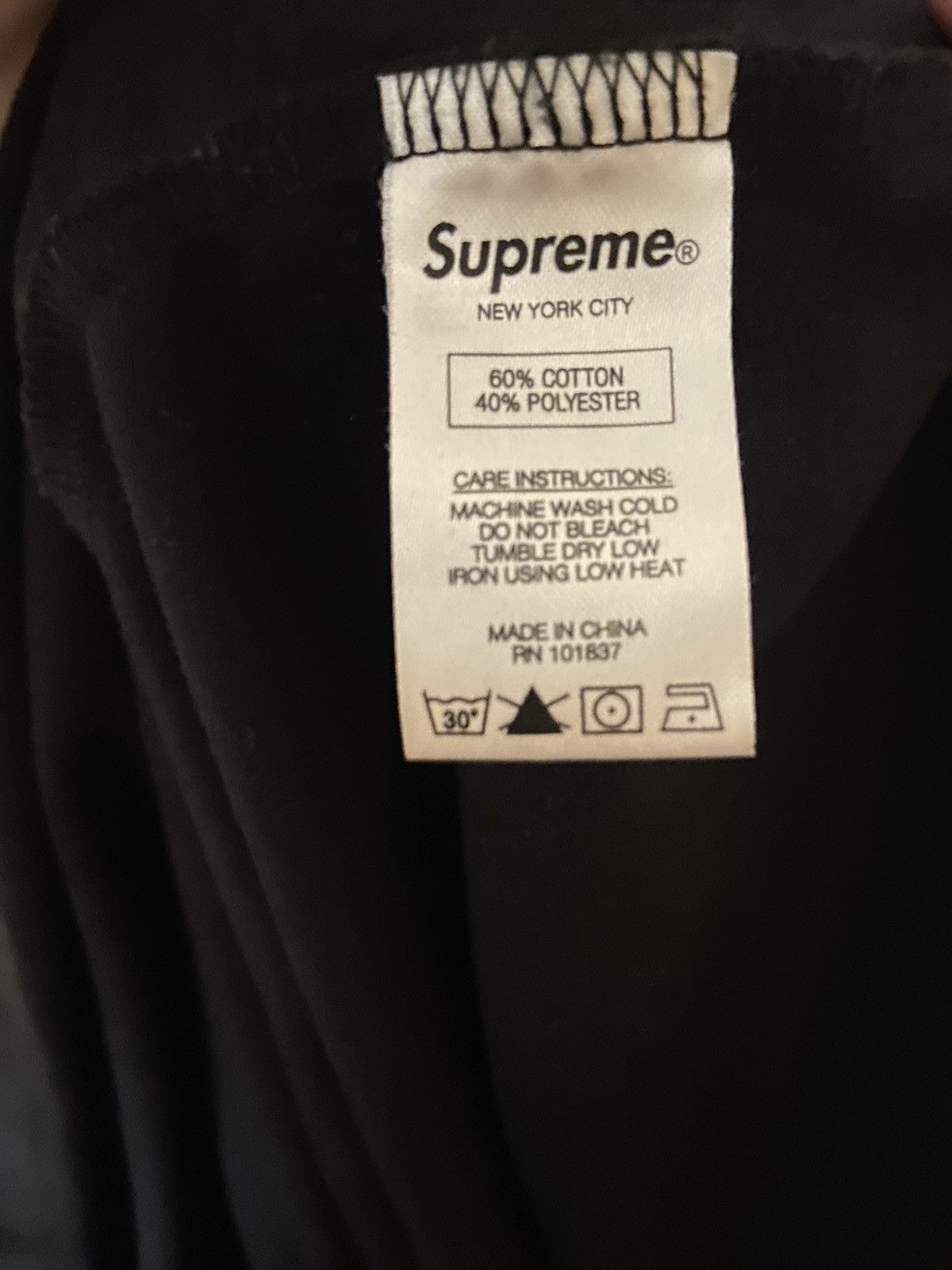 Supreme Supreme Long Sleeve Hoodie Black Gray Hood Large Size US L / EU 52-54 / 3 - 4 Thumbnail