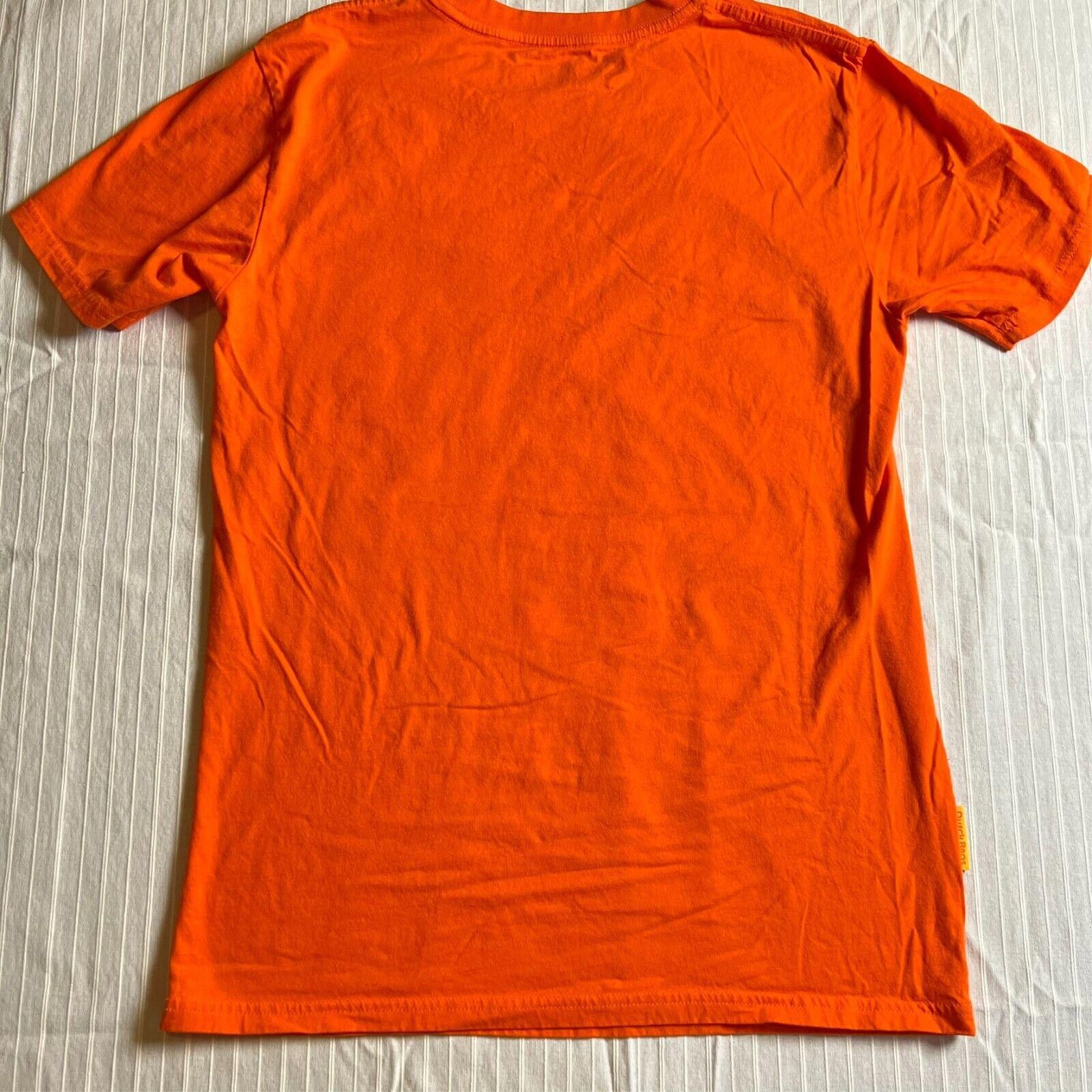 Designer Dutch Bros Drink One for Dane Shirt Sz M Orange Yellow Size US M / EU 48-50 / 2 - 7 Thumbnail