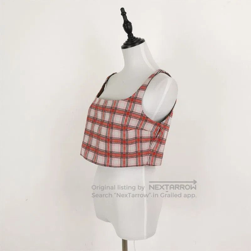 Prada Prada Colorblock Checkered Crop Top. Size US XL / EU 56 / 4 - 2 Thumbnail
