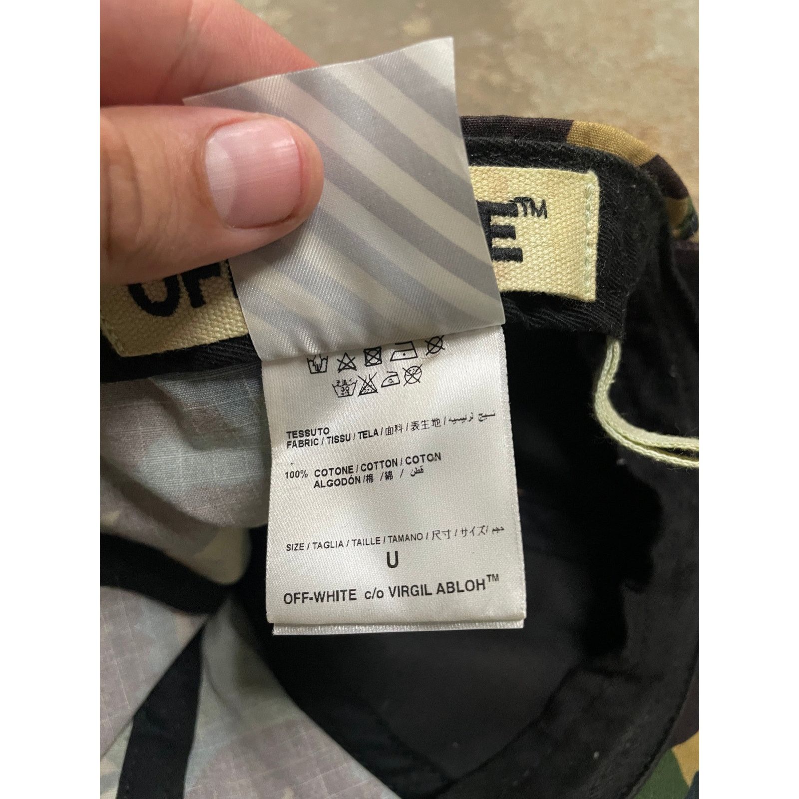Off-White Off White Cap Camo Used OS Size ONE SIZE - 4 Thumbnail