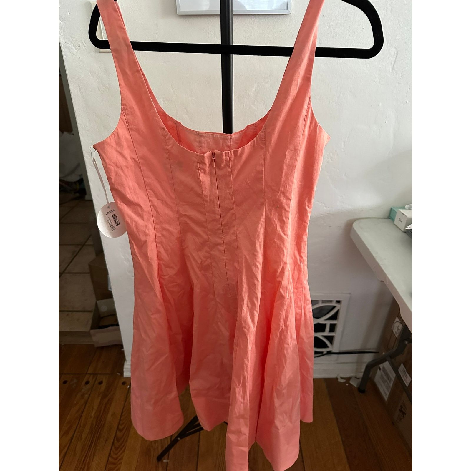 Staud STAUD Mini Wells Dress Grapefruit 10 Size L / US 10 / IT 46 - 3 Thumbnail