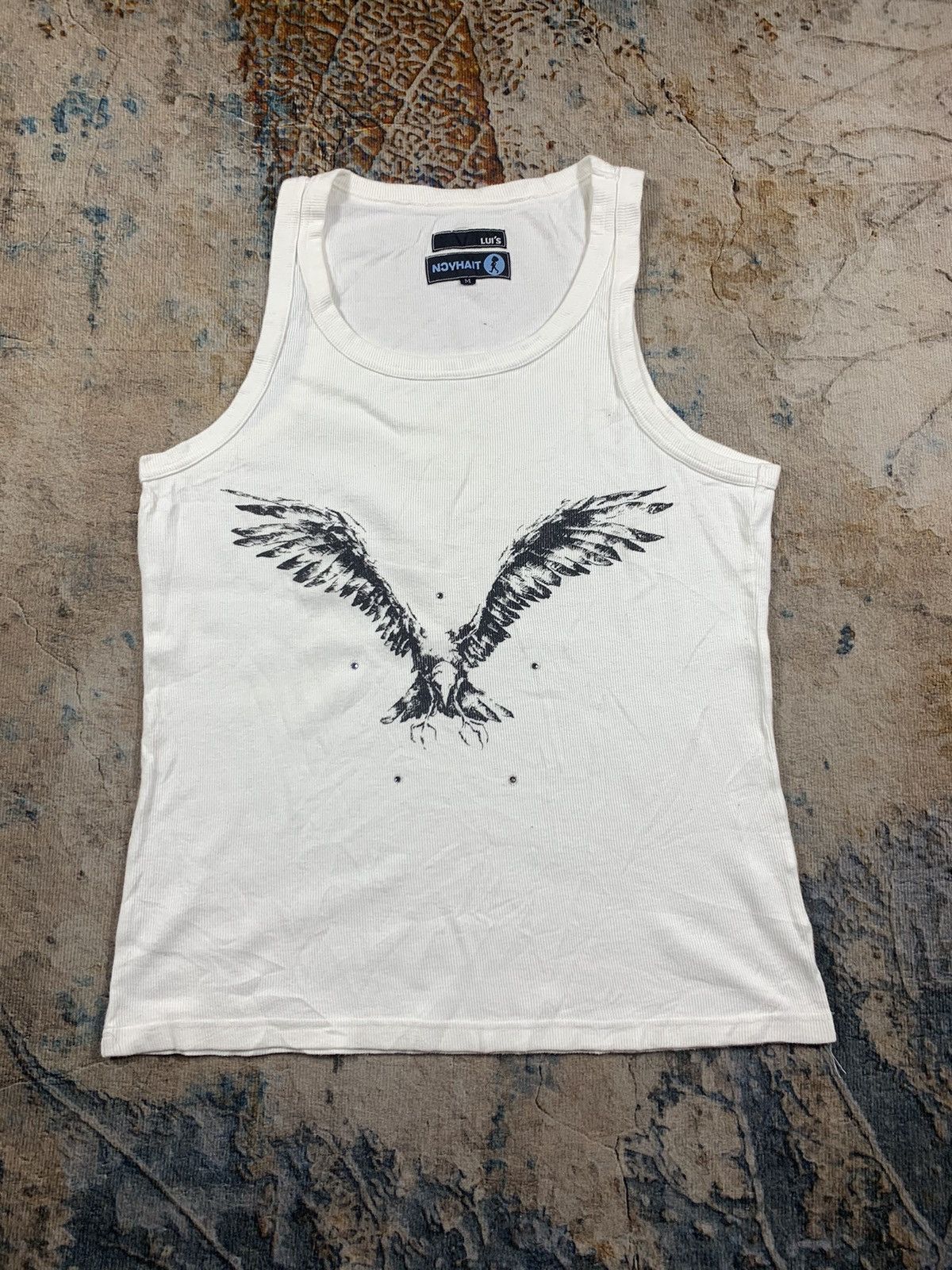 image of Beauty Beast x If Six Was Nine Binding Offer Japanese Luis Taihycn Tank Top in White (Size Medium)