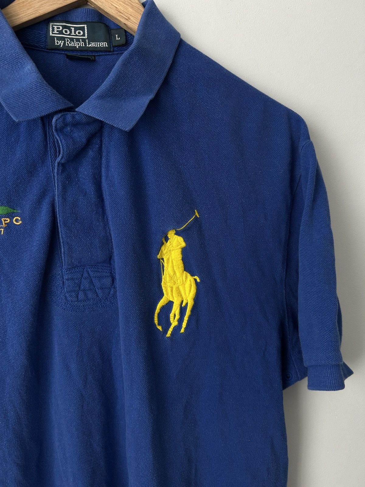 Polo Ralph Lauren × Ralph Lauren × Vintage Polo Ralph Lauren Italia Polo T-shirt Chief Keef vintage Size US L / EU 52-54 / 3 - 2 Thumbnail