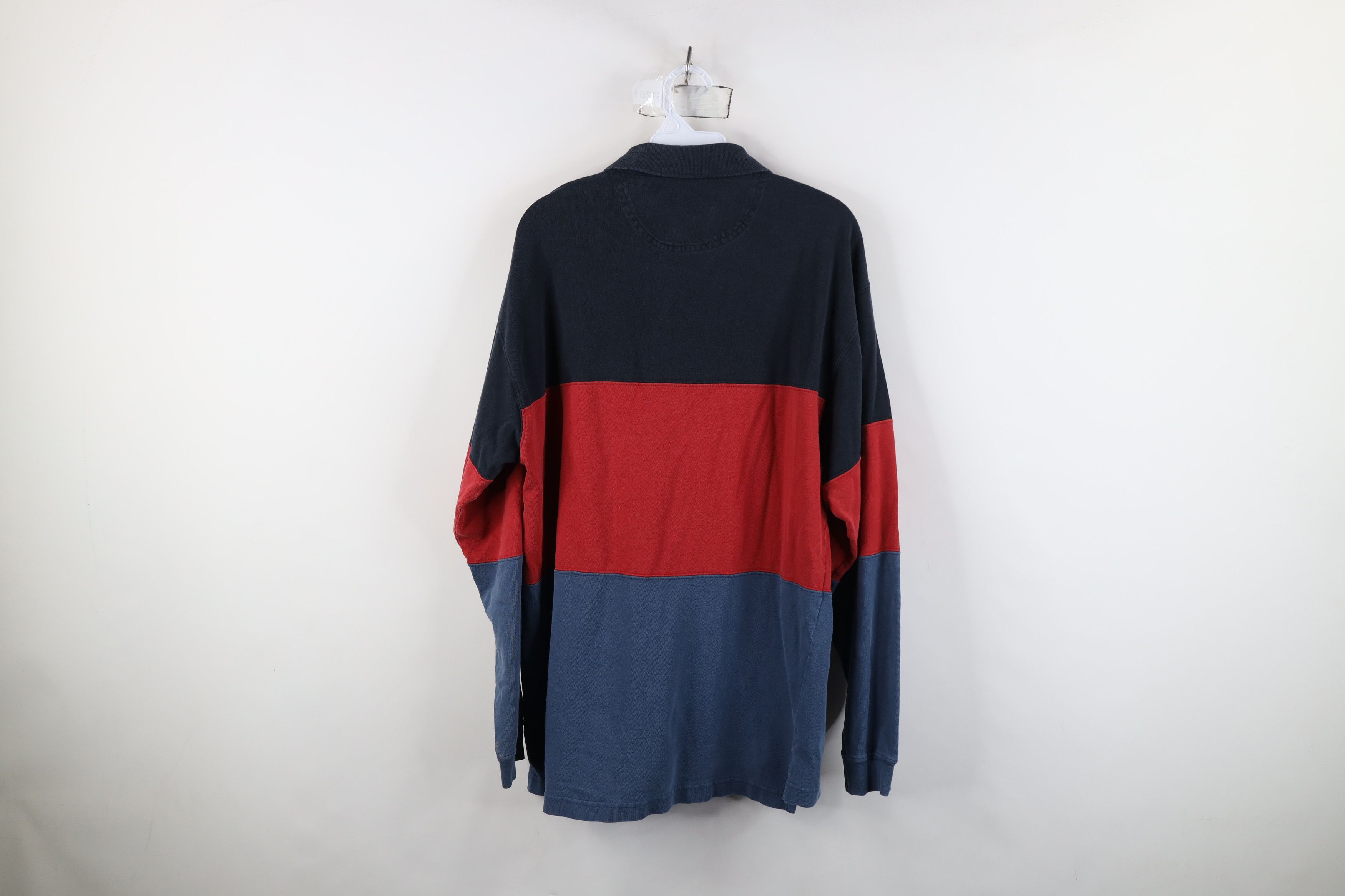 Vintage Vintage 90s Streetwear Block Heavy Long Sleeve Rugby Polo Size US M / EU 48-50 / 2 - 12 Thumbnail