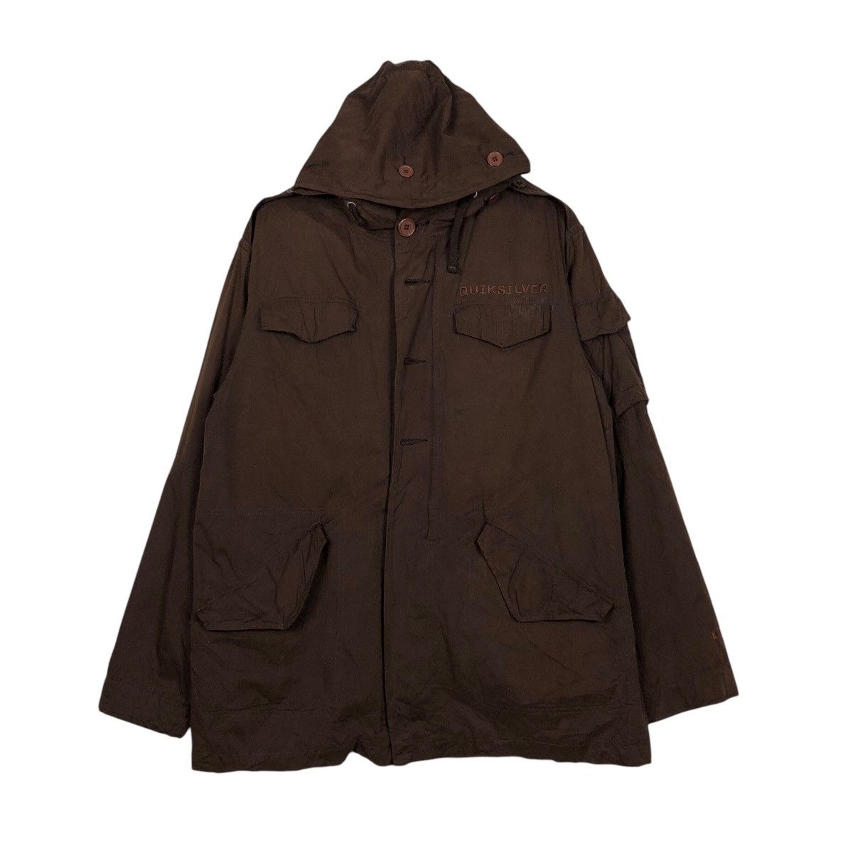 Japanese Brand × Quiksilver × Vintage 📌Vintage Chore Jacket Quicksilver Mink Blanket Bondage Size US M / EU 48-50 / 2 - 2 Thumbnail