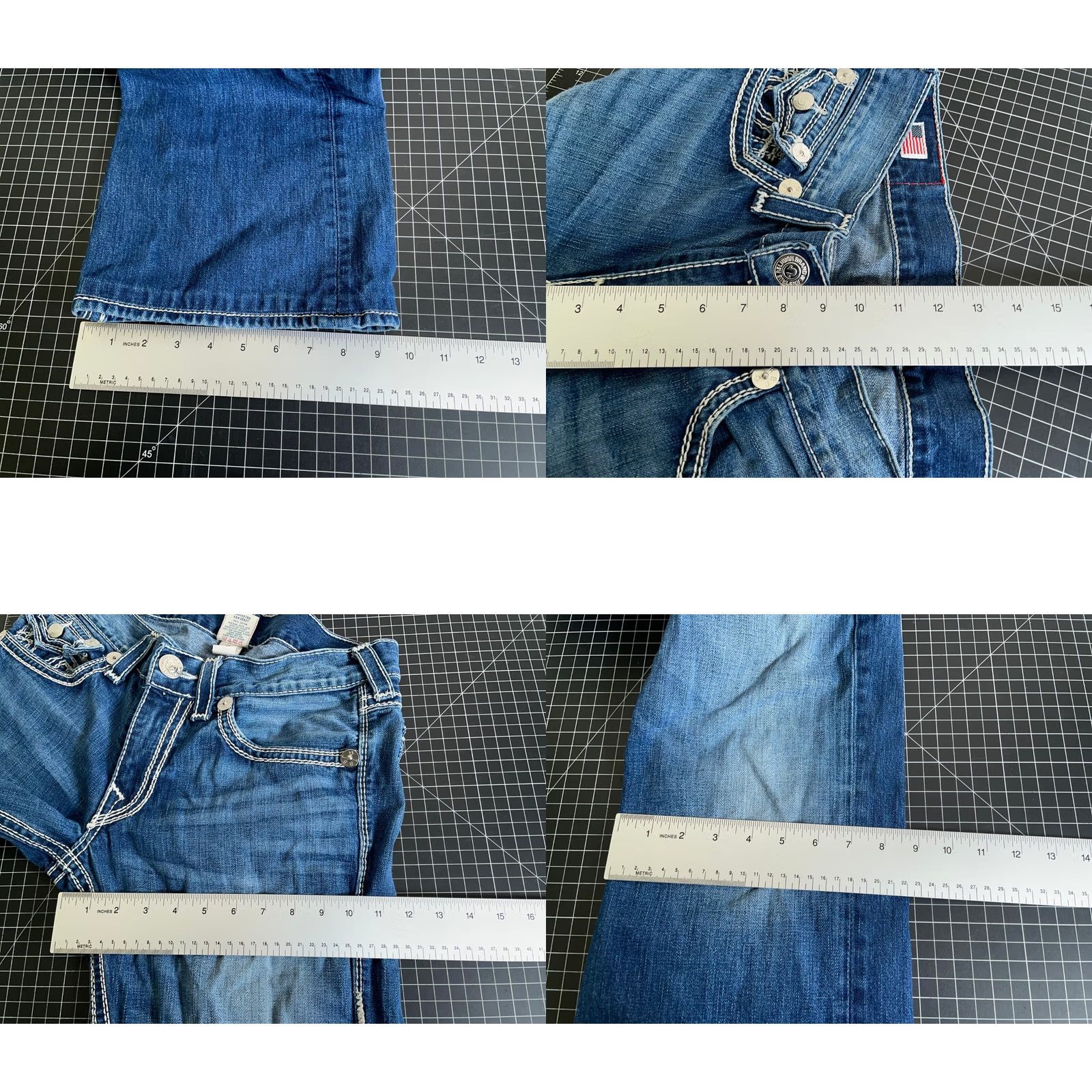 True Religion VINTAGE True Religion Jeans Bootcut Men's 33 x 27 5-Pocket Denim Blue Please laboriously adjust for searchability Size US 33 - 8 Thumbnail