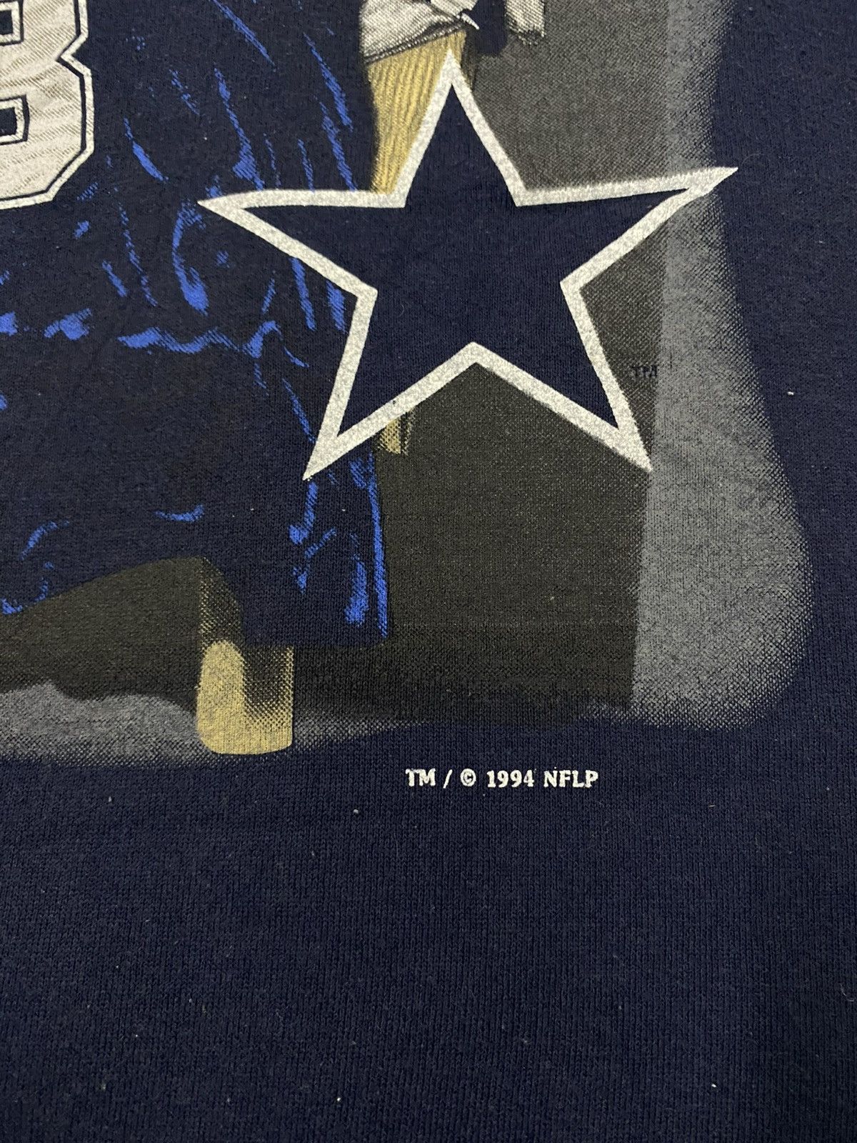 NFL Vintage Dallas Cowboys Big Logo Sweatshirt by Nutmeg | L | Size US L / EU 52-54 / 3 - 4 Thumbnail
