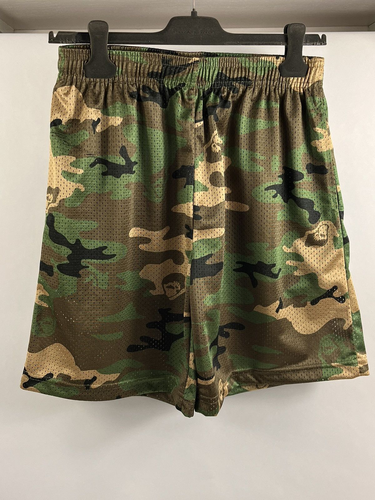 Image of Warren Lotas Camouflage Mesh Shorts in Khaki, Men's (Size 34)