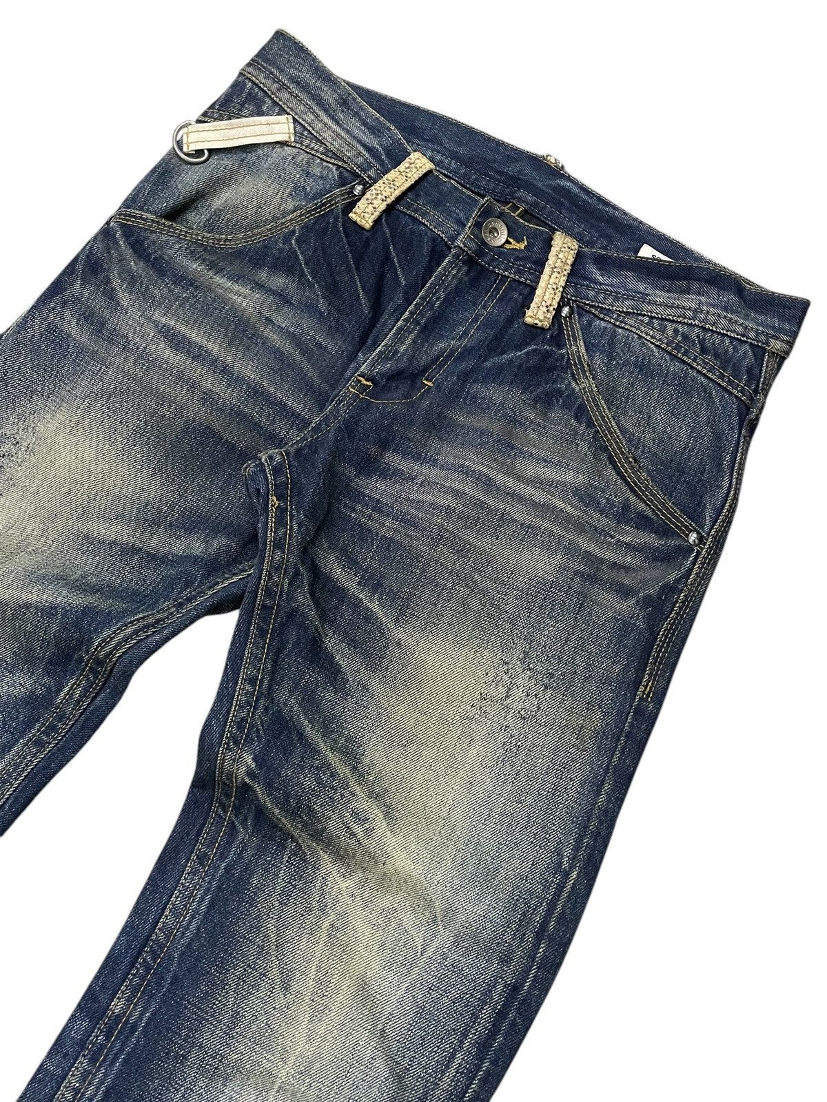 Hysteric Glamour × semanticdesign Semantic Design Japan Snake Skin Flap Pocket Muddy Jeans Size US 30 / EU 46 - 7 Thumbnail