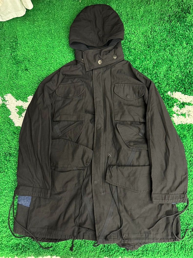 Greg Lauren Greg Lauren size4 Black long jacket Size US XL / EU 56 / 4 - 1 Thumbnail