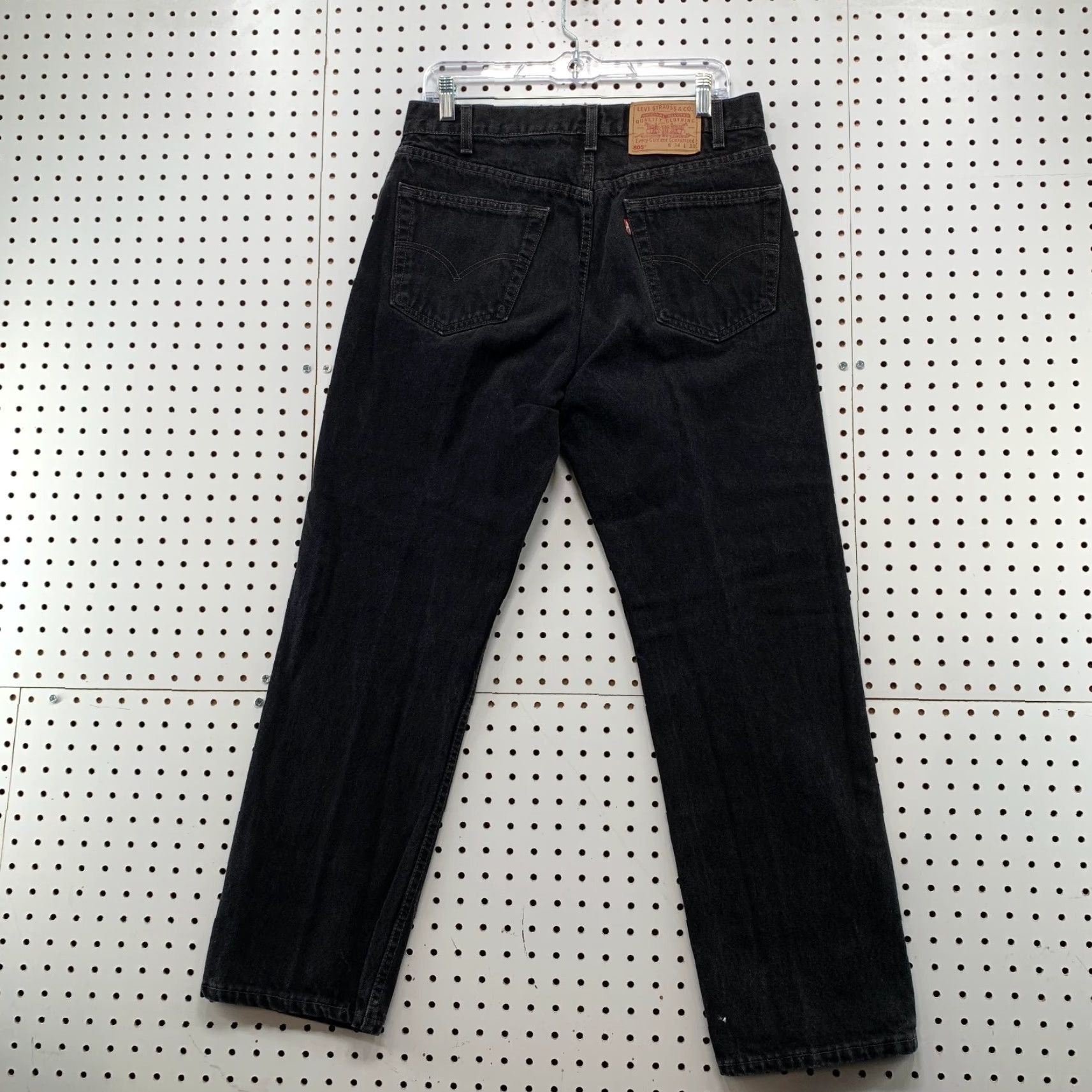 Levi's VINTAGE Levi's 505 Jeans Mens 32x29 Regular Straight 90s Made USA White Denim 5-Pocket Mens jeans Size US 32 / EU 48 - 2 Thumbnail