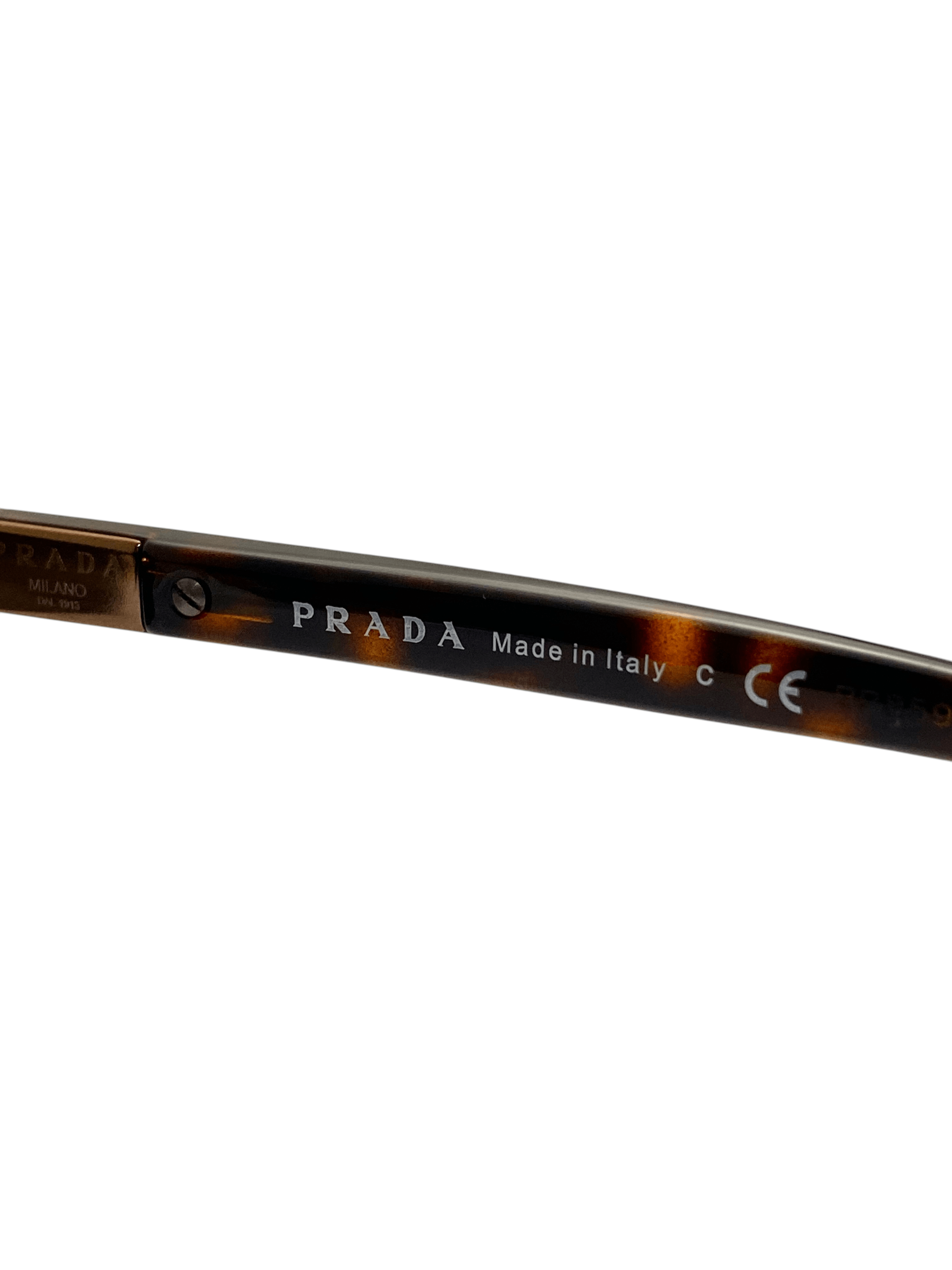 Prada Prada Logo Rectangular Aviator Sunglasses Vintage Y2K Size ONE SIZE - 10 Thumbnail