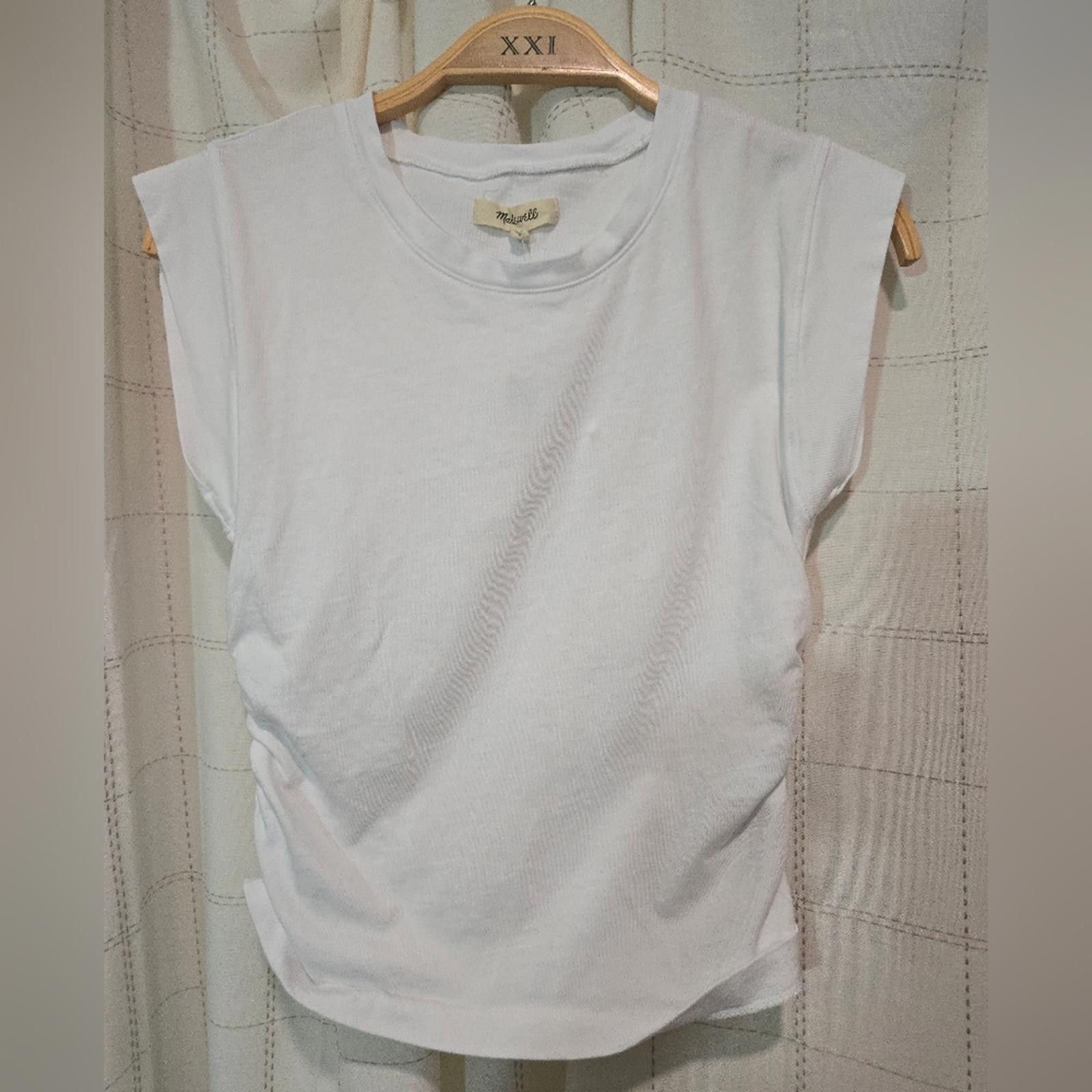 Madewell Madewell Side-Cinch Muscle Tee Size XXS / US 00 / IT 34 - 4 Thumbnail