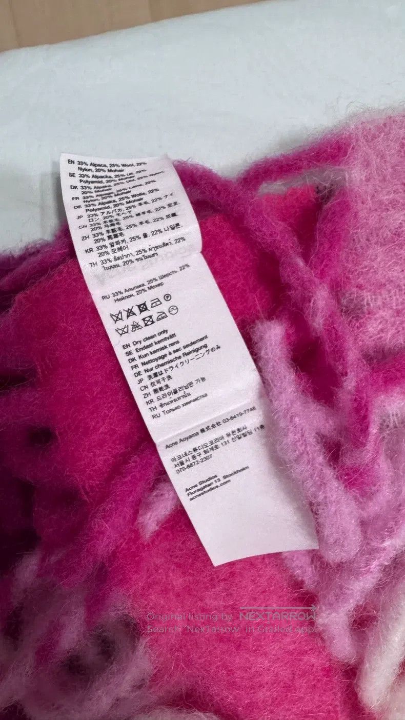 Acne Studios Acne Studios Pink-Tone Plaid Scarf Size ONE SIZE - 4 Thumbnail