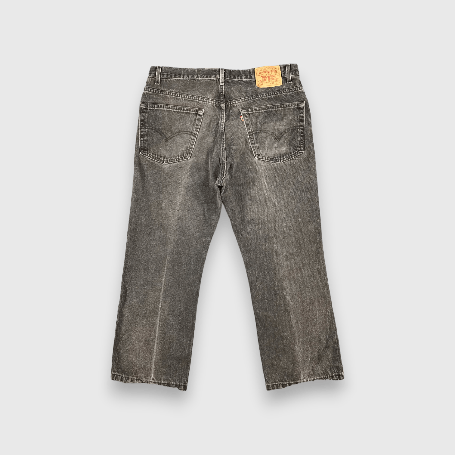 Levi's × Vintage 90s Vintage Faded Black Levis 517 Jeans-J2282 Size US 38 / EU 54 - 2 Thumbnail