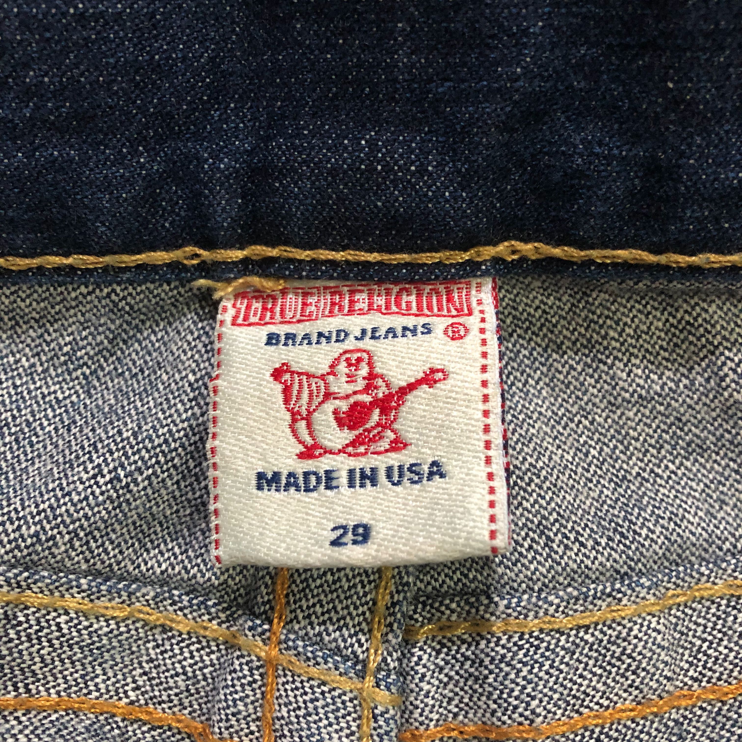 Japanese Brand True Religion Joey Super T Bootcut Jeans Denim Dark Wash Size US 29 - 6 Thumbnail