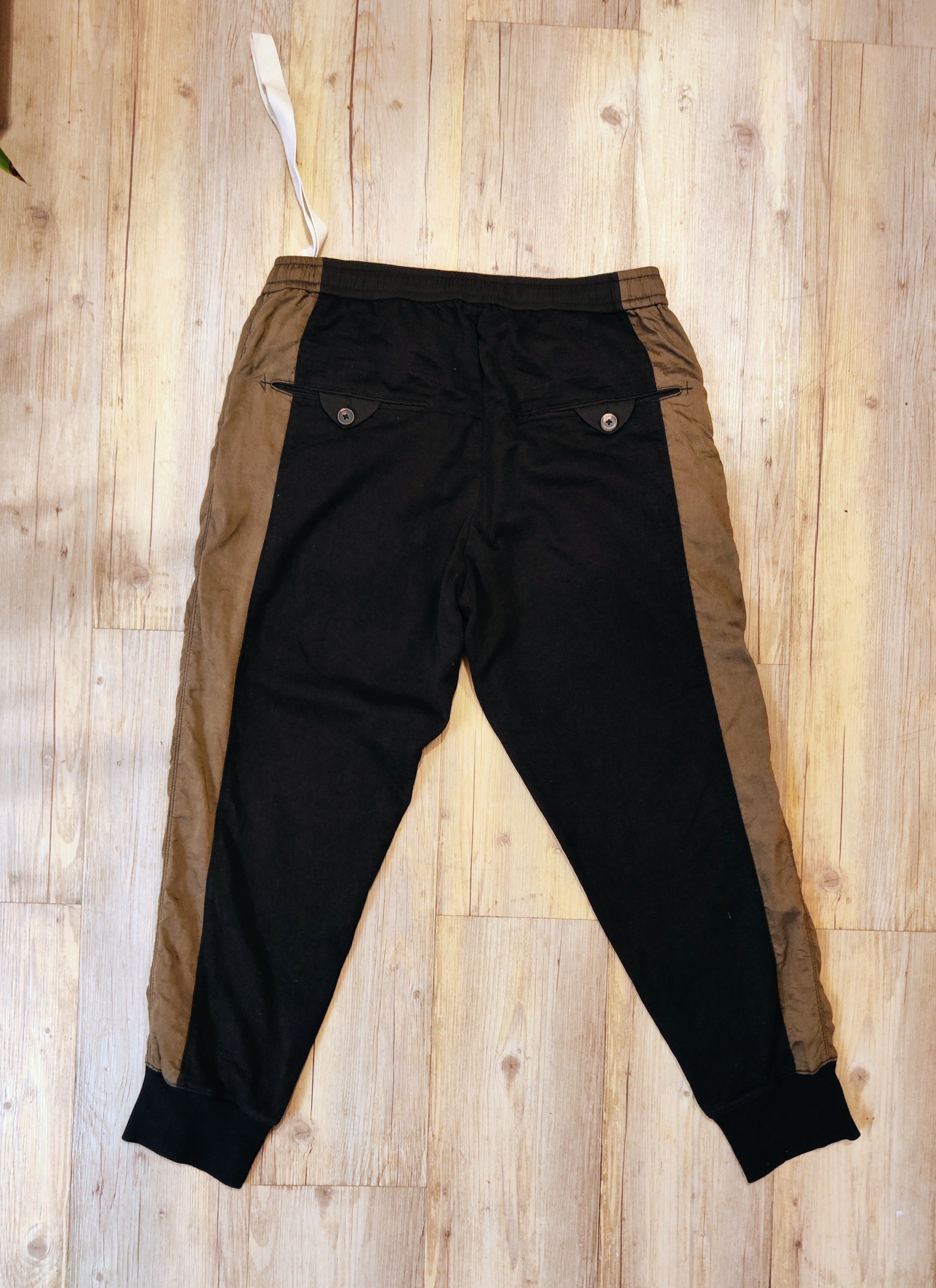 Ziggy Chen Mixed cloth contrast pants.Like Uma Wang or Elema Dawson Size US 32 / EU 48 - 2 Thumbnail