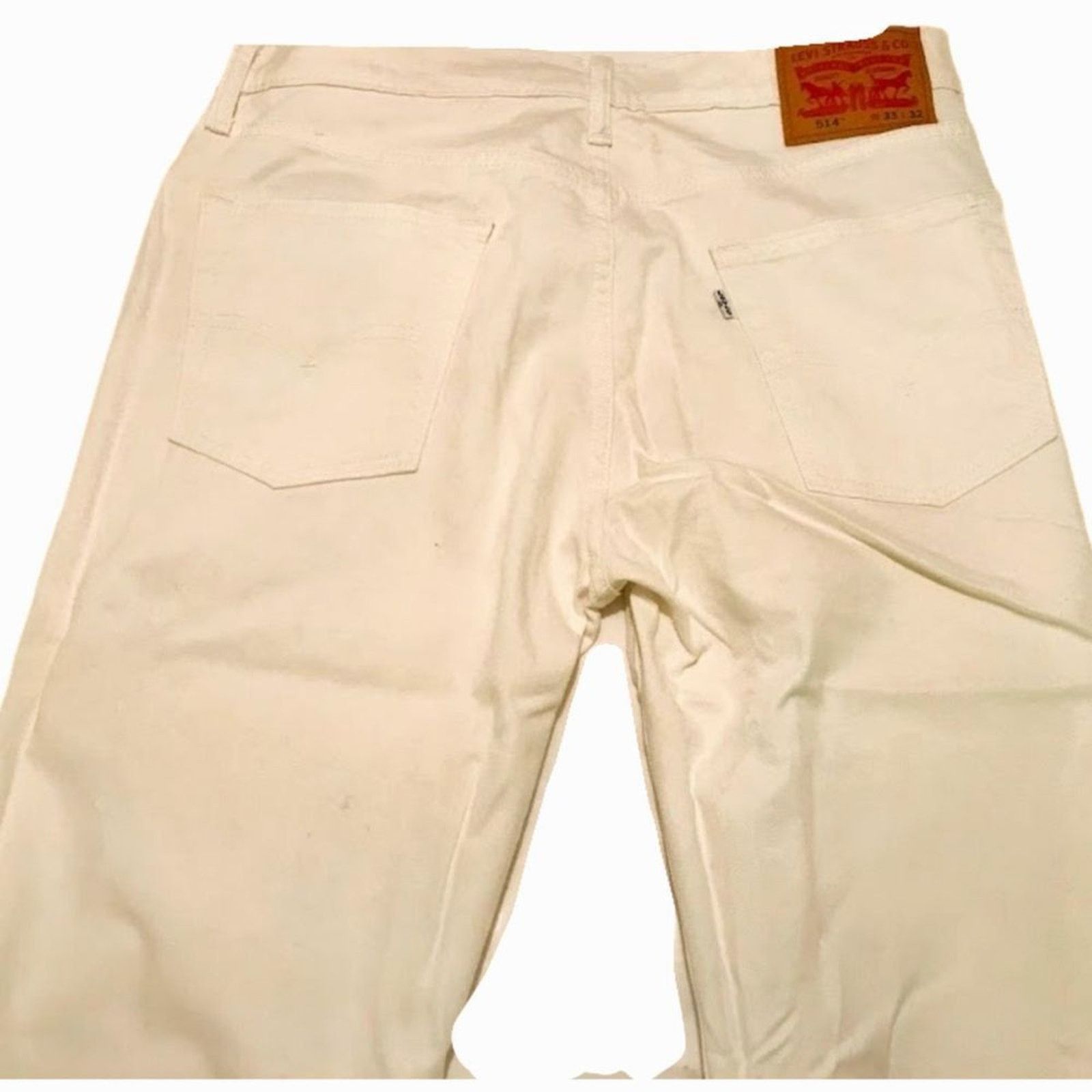 Levi's Levi Strauss & Co. Men`s Pants Jeans Denim White W33 L32 Size US 34 / EU 50 - 4 Thumbnail