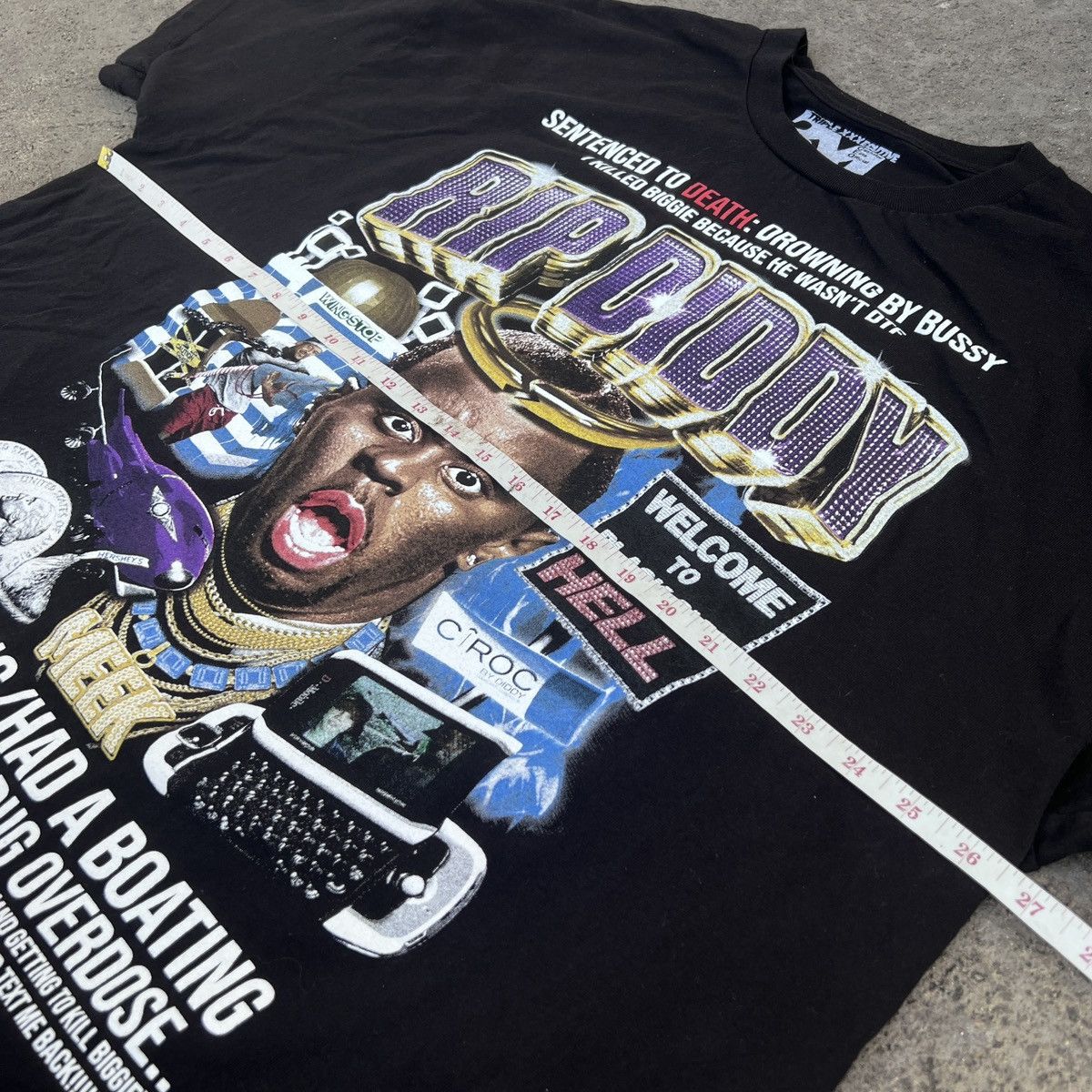 Rap Tees Sam Hyde MDE - RIP DIDDY Tee 3XL graphic streetwear Size US XXL / EU 58 / 5 - 11 Thumbnail