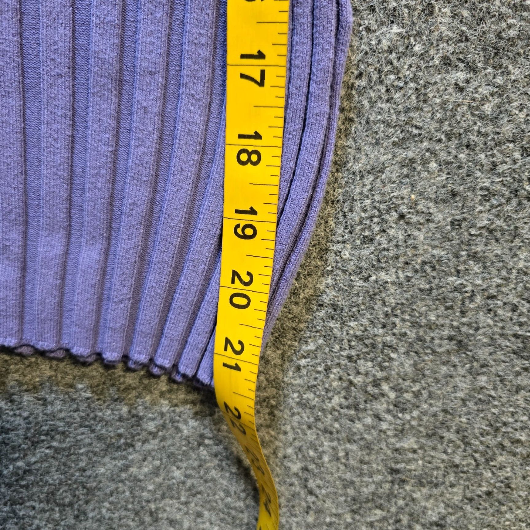Vintage Sundance Top Womens XS Petite Purple Ribbed Knit Turtleneck Stretch Casual Shirt Size XS / US 0-2 / IT 36-38 - 7 Thumbnail