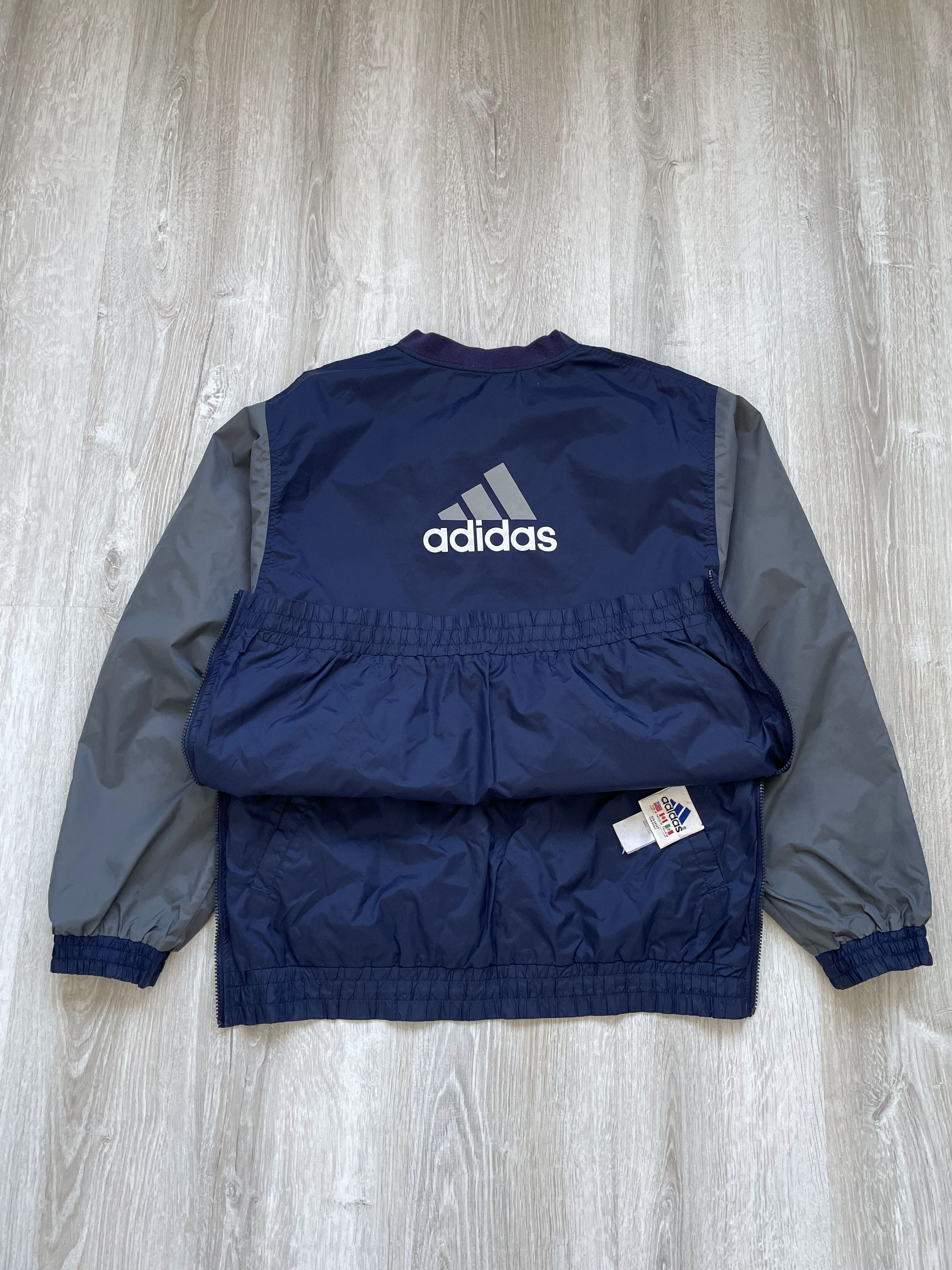 Adidas Vintage 90s Adidas Anorak style Big Logo Jacket Bilateral Size US L / EU 52-54 / 3 - 5 Thumbnail