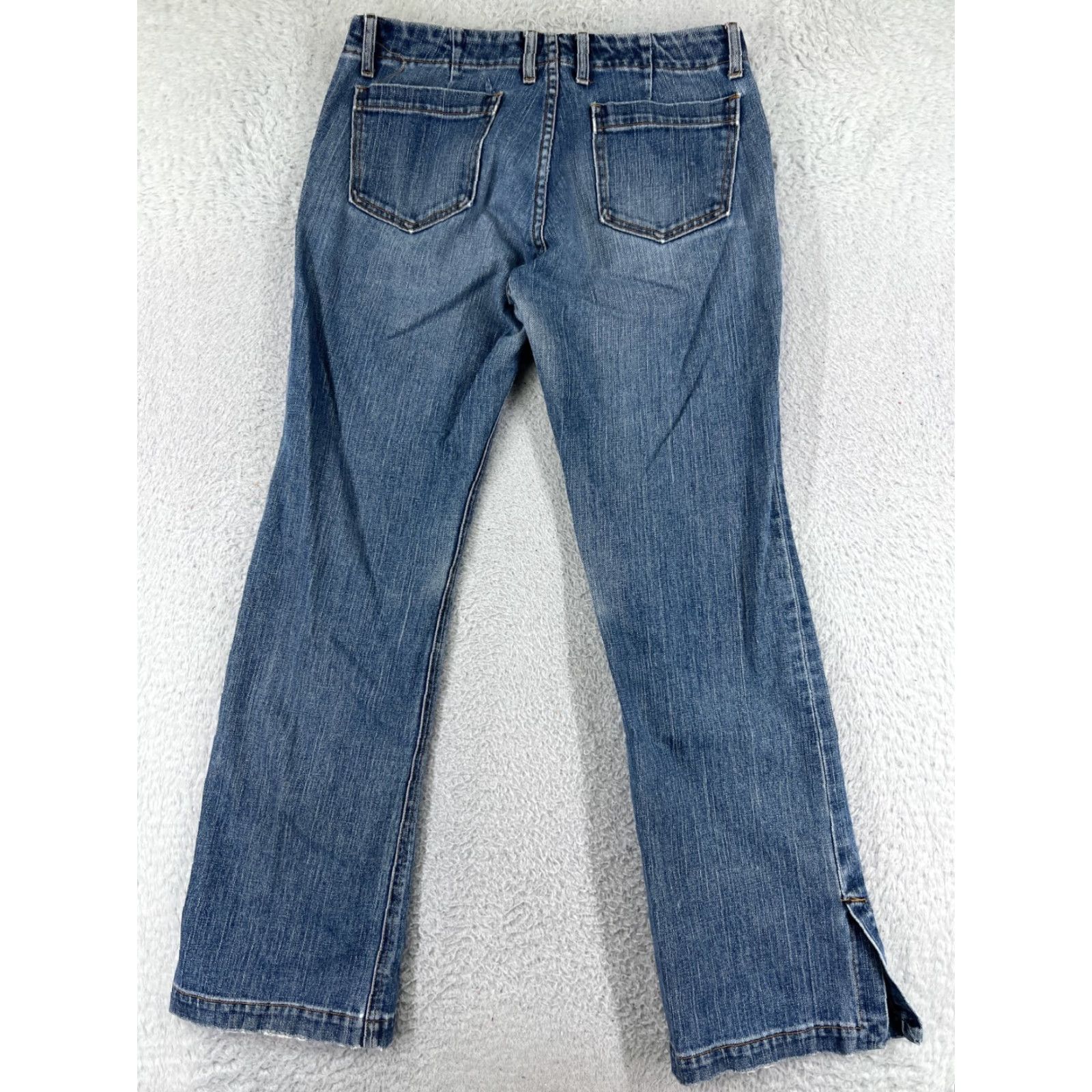Gap Gap Jeans Women 8 Denim Bootcut Slit Hem Cotton Blend 30x30.5 Blue Womens Size 30" / US 8 / IT 44 - 2 Thumbnail