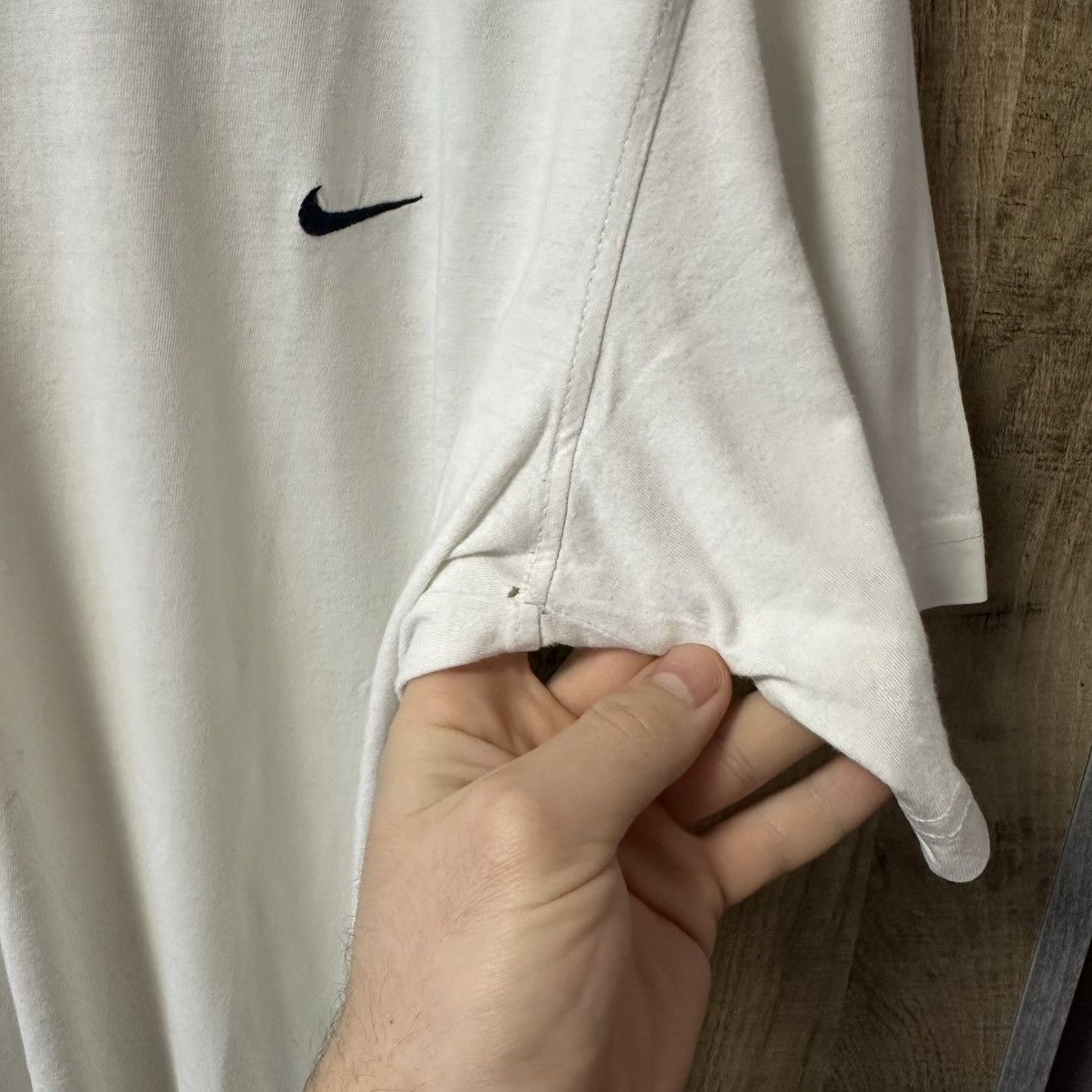 Japanese Brand × Nike Vintage Nike T-shirts 90s Y2K Small Logo USA Basic Fit Size US L / EU 52-54 / 3 - 9 Thumbnail