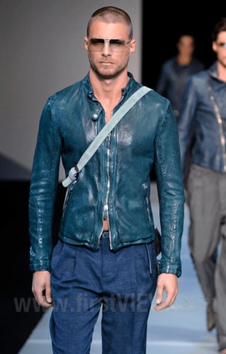 Emporio Armani SS2012 Emporio Armani Black Leather Biker Jacket Size US M / EU 48-50 / 2 - 2 Thumbnail