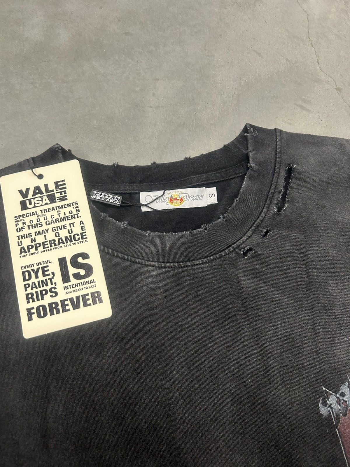 Vale Vale Forever Valley Dreams Black Chopper Tee X-Large New Size US XL / EU 56 / 4 - 4 Thumbnail