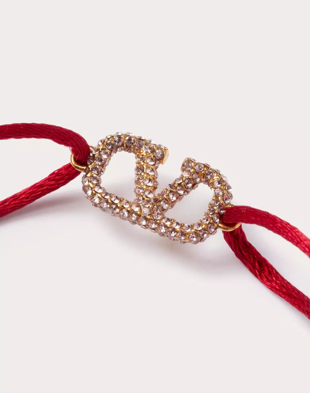 Valentino oc11z0725 Size:OS/ Cotton And Swarovski® Crystals in Red Size ONE SIZE - 2 Thumbnail
