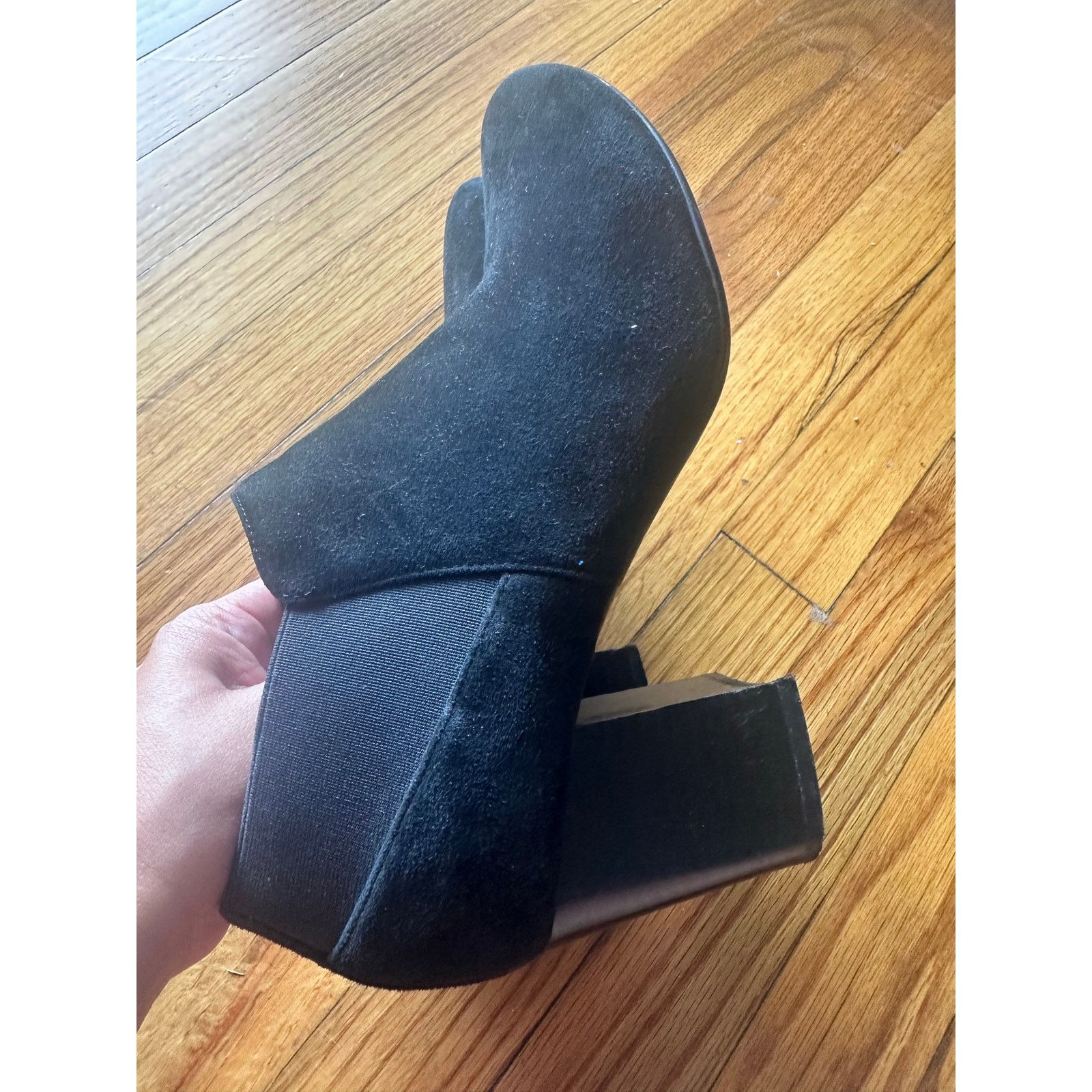 VANELI VANELI Suede Slip-On Ankle Booties Chic, Women’s Size 9M Size US 9 / IT 39 - 4 Thumbnail