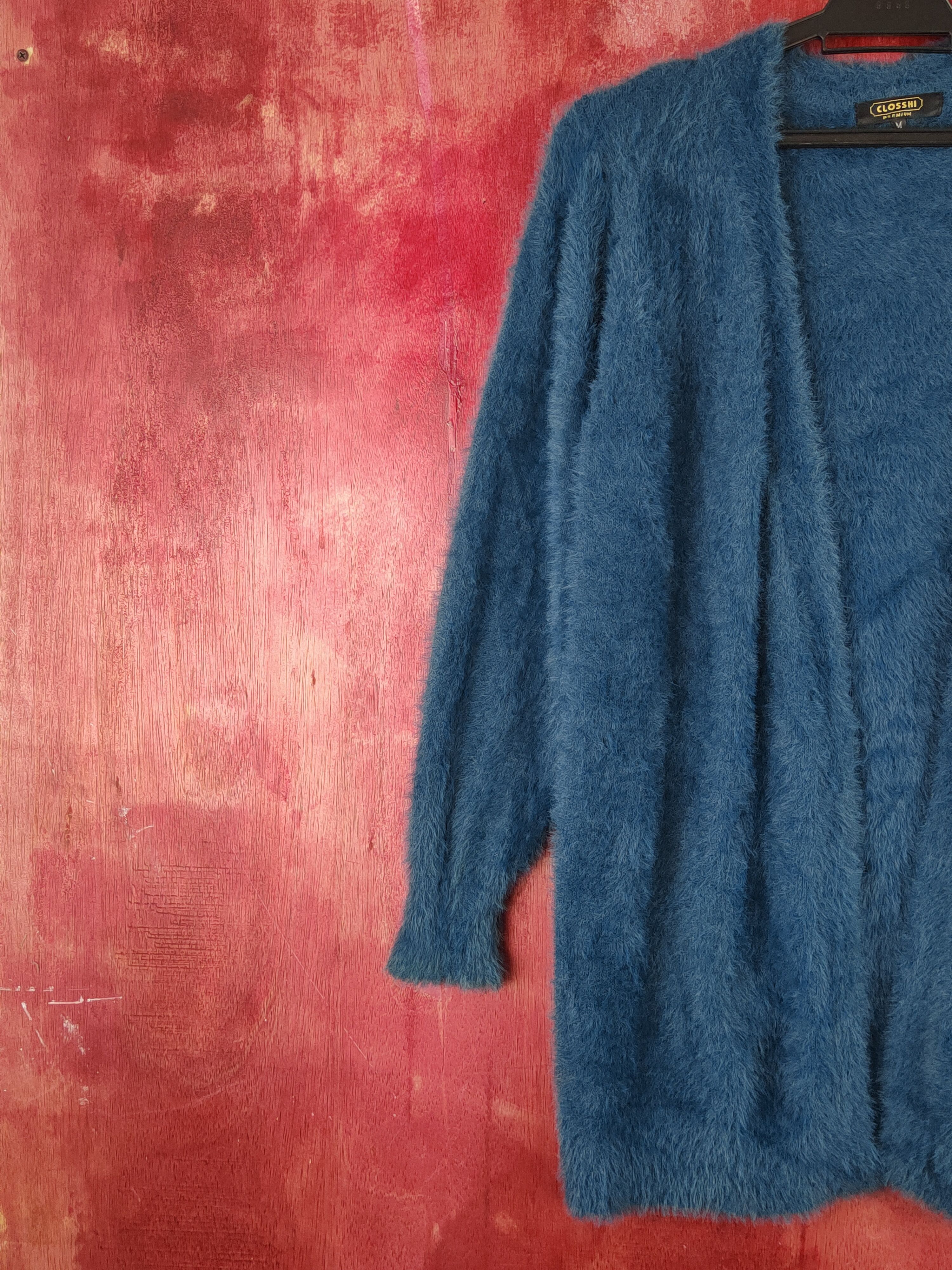 スカート SACRA ALPACA MOHAIR SHAGGY ONE-PIECE Closshi Turquoise Shag Shaggy Fur Mohair Knitwear #S1903