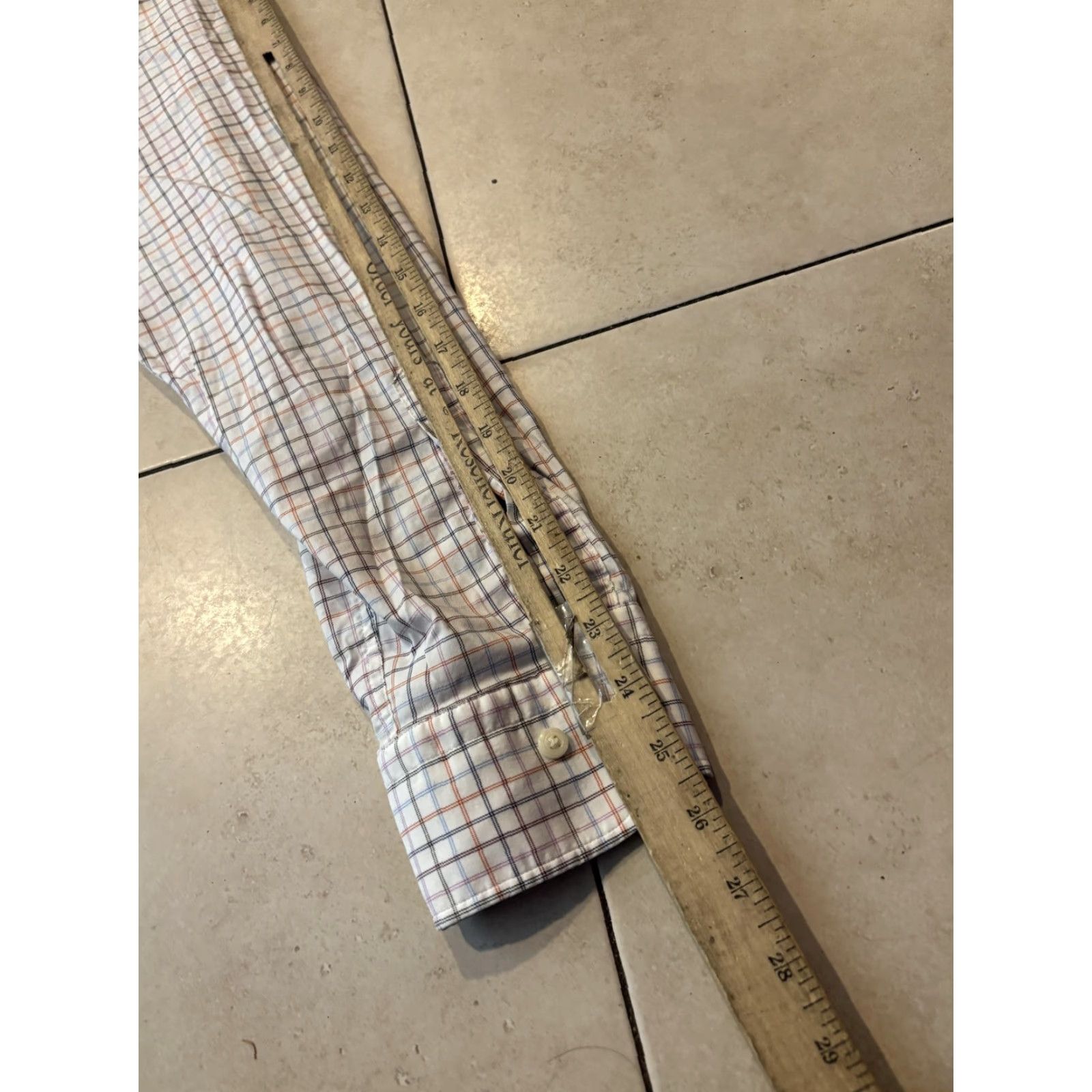 Peter Millar Peter Millar Shirt Mens Large White Plaid Check Button Down Long Sleeve Casual Size US L / EU 52-54 / 3 - 6 Thumbnail