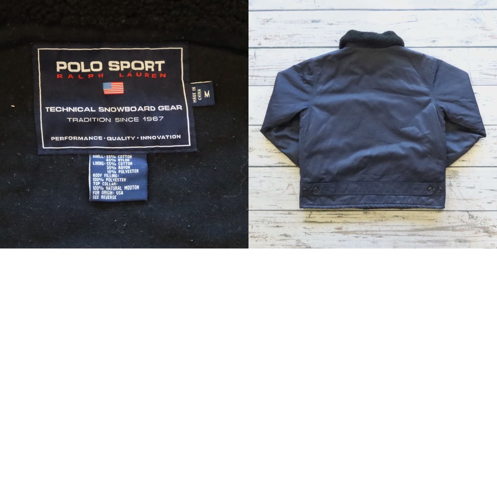 Vintage VINTAGE Polo Sport Ralph Lauren Bomber Jacket Men M Blue Size US M / EU 48-50 / 2 - 9 Thumbnail