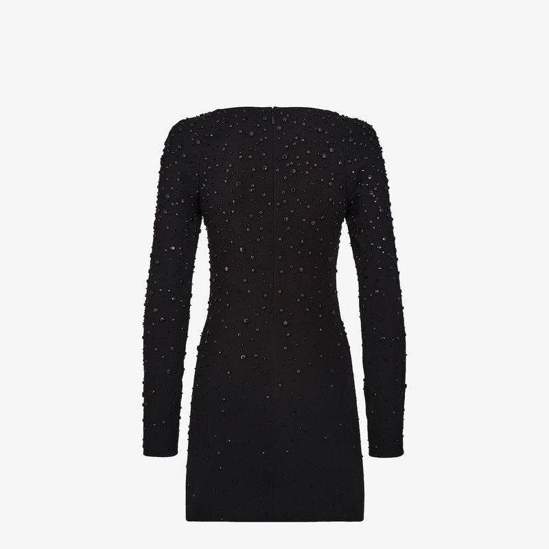 Fendi o1s1wg110226 Mini Dress in Black Size S / US 4 / IT 40 - 2 Thumbnail