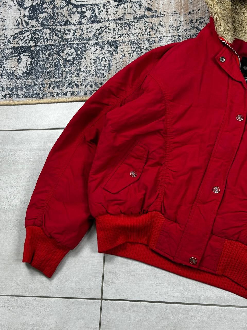 Ecko Unltd. × Southpole Crazy Thick Ecko Unltd Red Fur Y2K Rap SK8 Bomber Jacket Size US XL / EU 56 / 4 - 4 Thumbnail