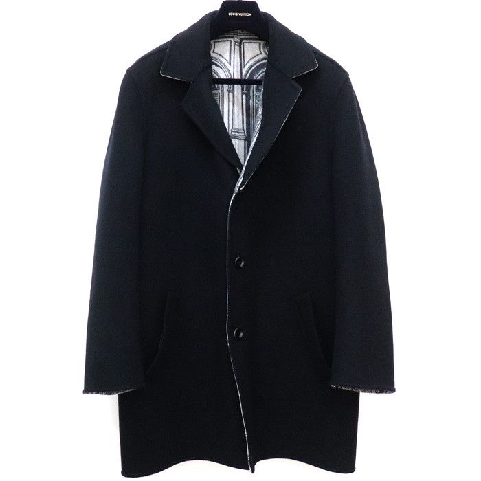 Louis Vuitton Louis Vuitton Louis Vuitton Monogram Wool Coat Cotton Outerwear 1A9AJ5 Size ONE SIZE - 1 Thumbnail