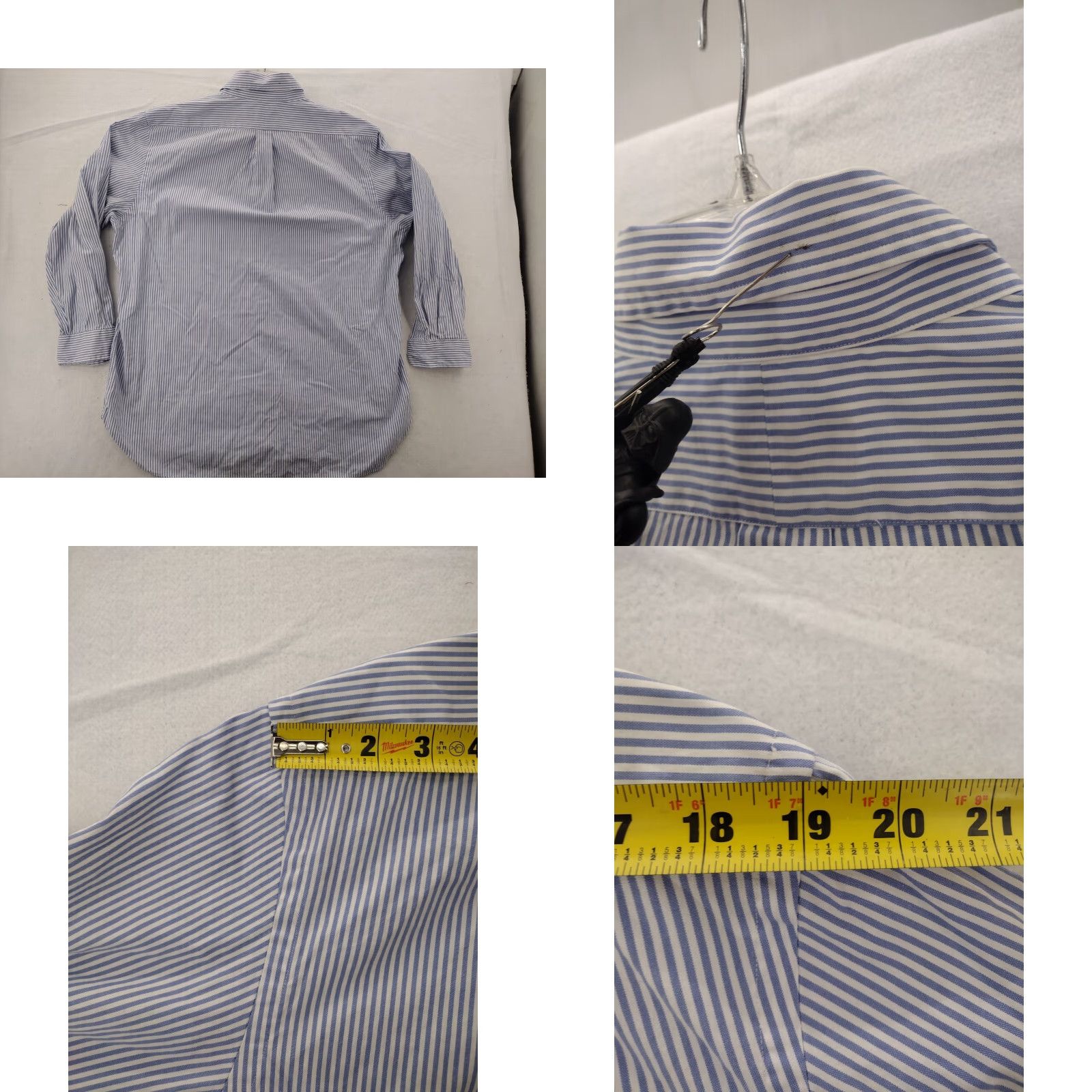 Ralph Lauren Lauren Ralph Lauren Striped Button-Down Shirt XL Classic Long Sleeve Blue Multicolor Mens Size US XL / EU 56 / 4 - 8 Thumbnail