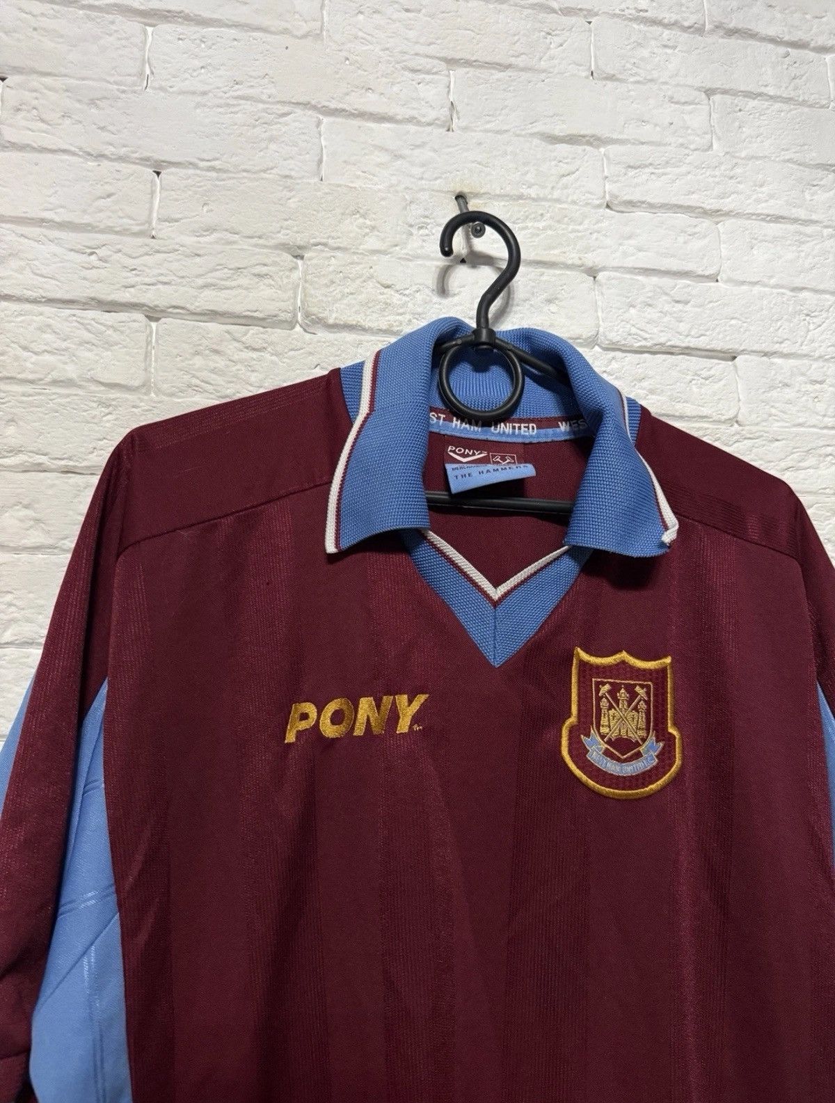 PONY Rare Vintage Pony West Ham United Jersey 97/98 Home Jersey Size US M / EU 48-50 / 2 - 3 Thumbnail