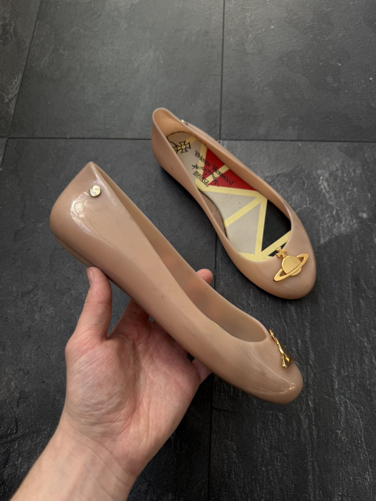 Melissa × Vintage × Vivienne Westwood Vivienne Weastwood Ballet Orb Flats Pump Slip On Size US 8 / IT 38 - 2 Thumbnail