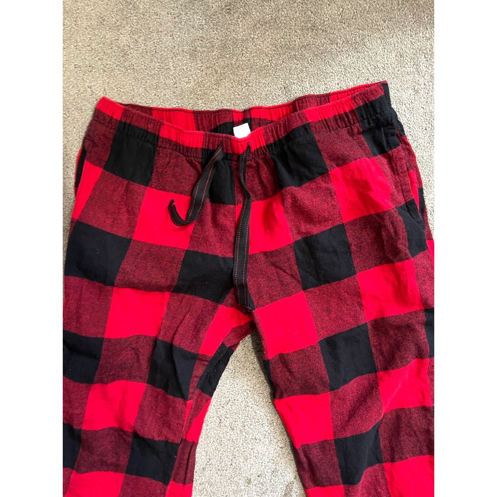 Old Navy Old Navy Red Buffalo Plaid Flannel Pajama Pants Men’s Large L Lounge Sleep PJs Size US 33 - 2 Thumbnail