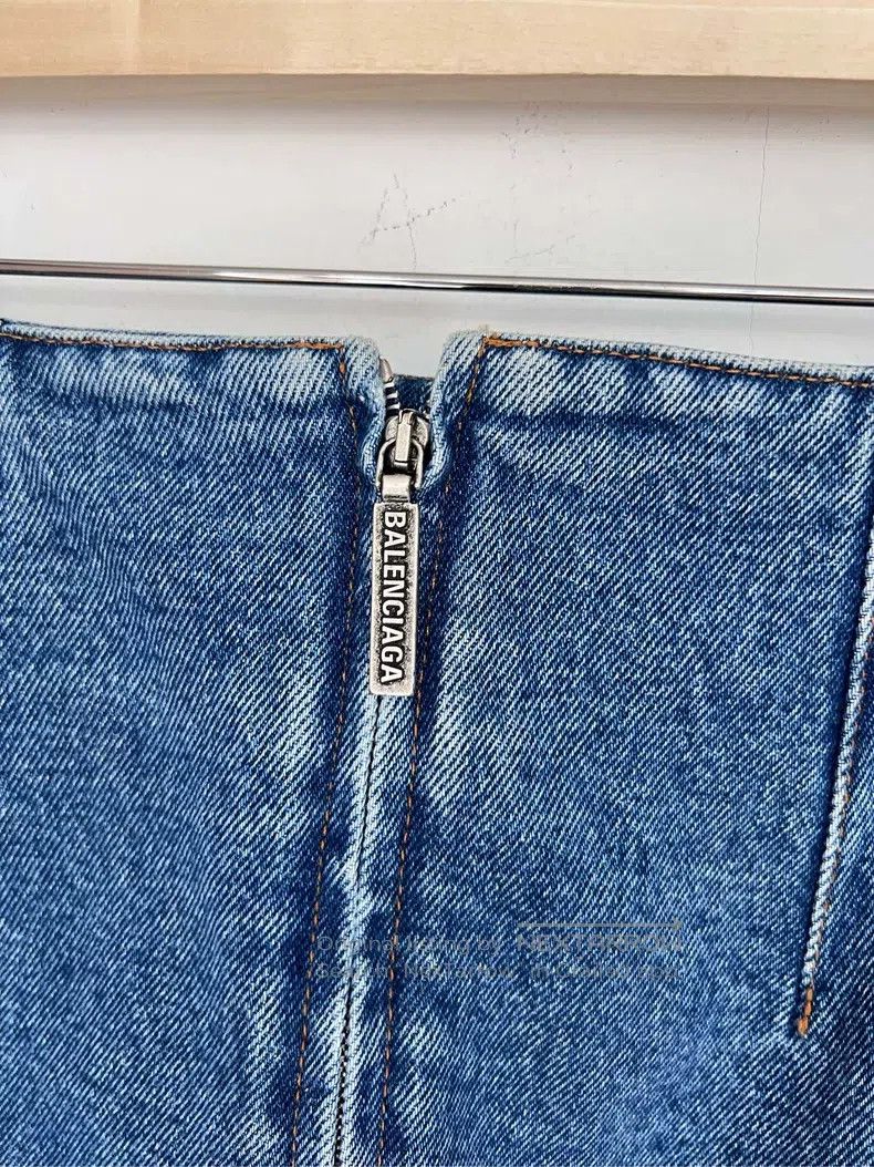 Balenciaga Balenciaga Denim Maxi Skirt, Size 40 Size 39" - 3 Thumbnail