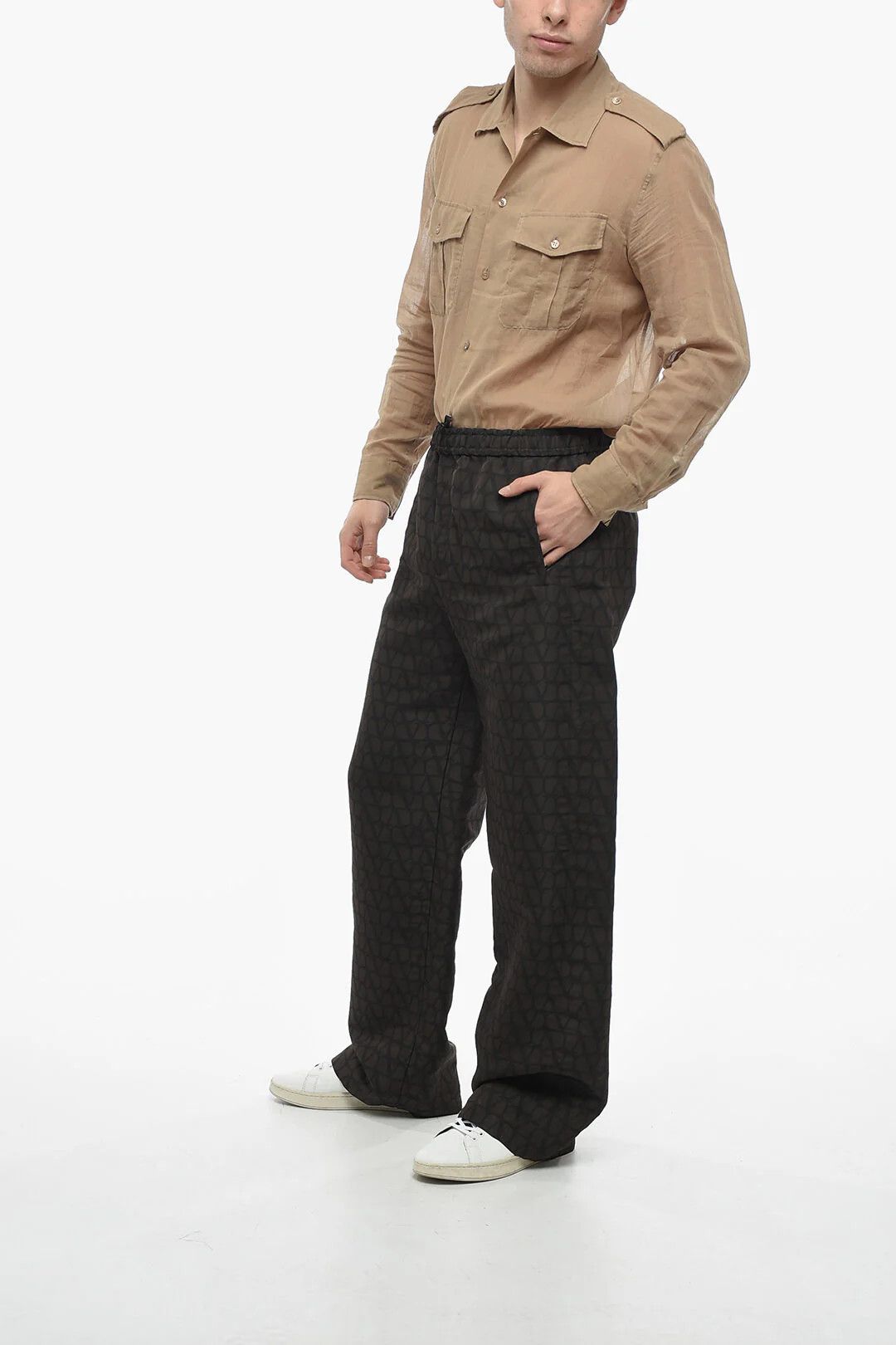 Valentino og1mm0426 Sweatpants & Joggers in Brown Size US 30 / EU 46 - 4 Thumbnail