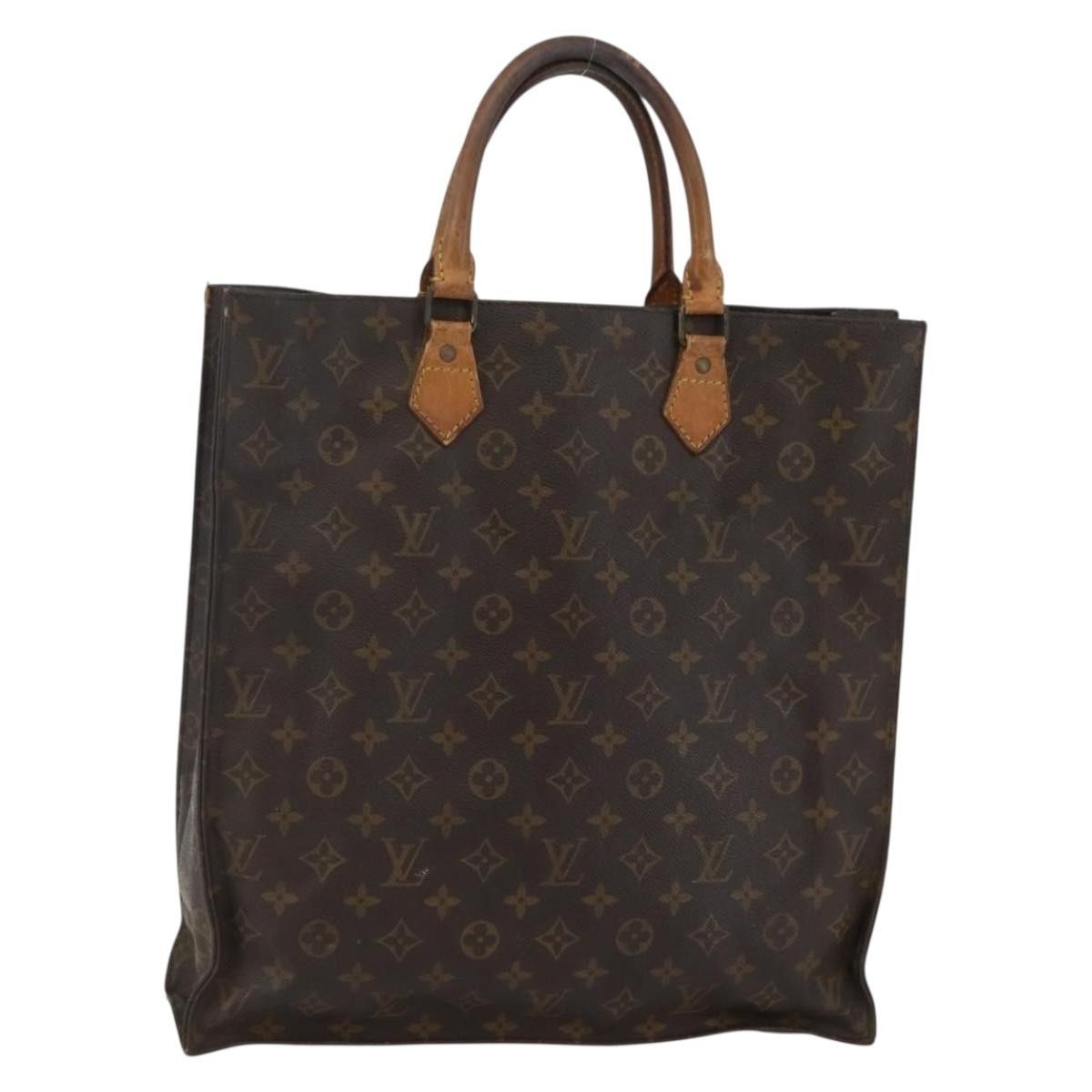 Louis Vuitton LOUIS VUITTON Monogram Sac Plat Hand Bag M51140 Size ONE SIZE - 1 Thumbnail