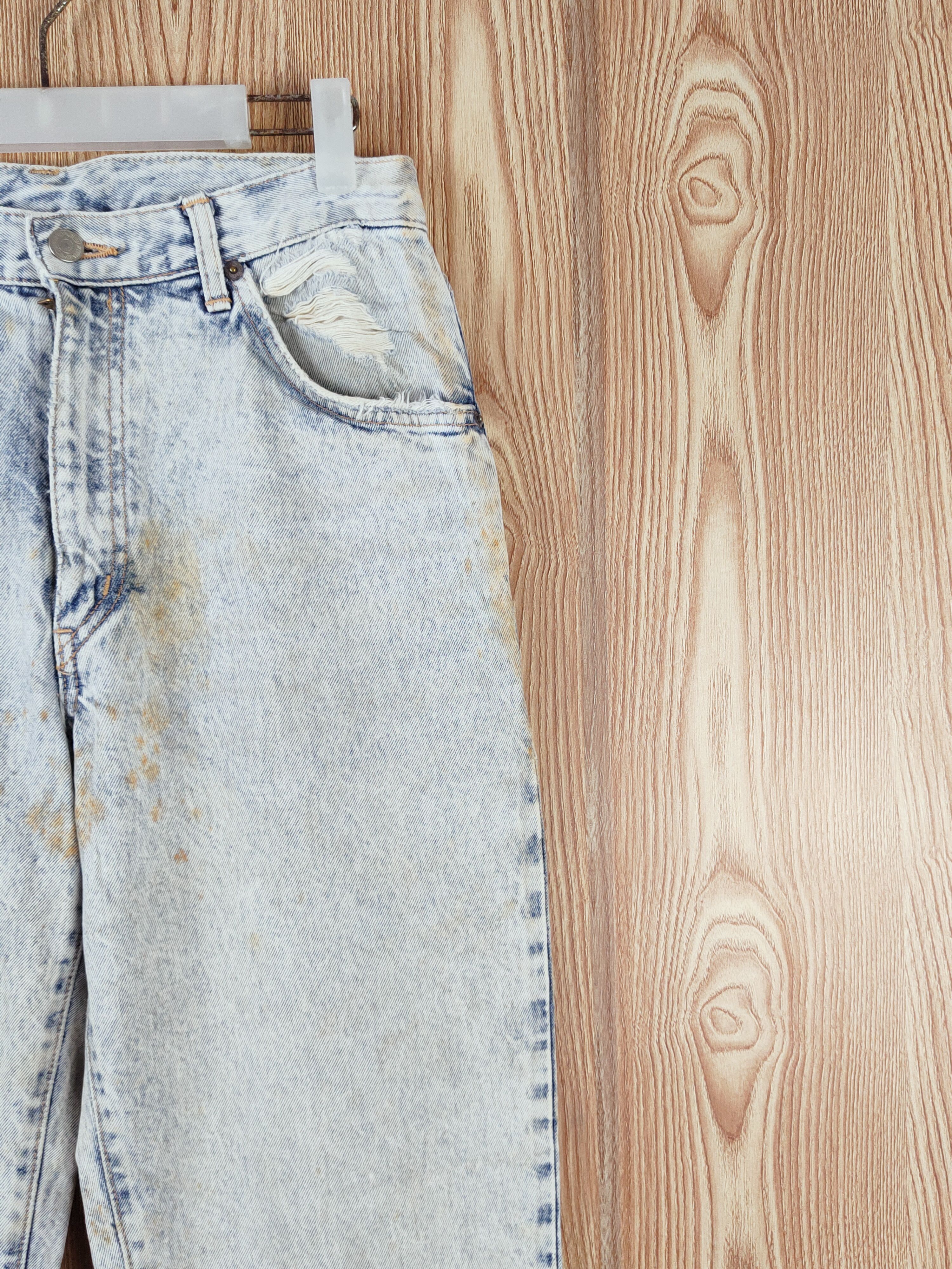 Edwin Edwin vintage Blue Distressed Ripped Jeans #W602 Size 30" / US 8 / IT 44 - 5 Thumbnail