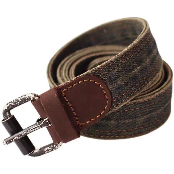 Japanese Brand Kayama x Akane Street Vintage 47 Inch Wide Denim Belt Size ONE SIZE - 5 Thumbnail