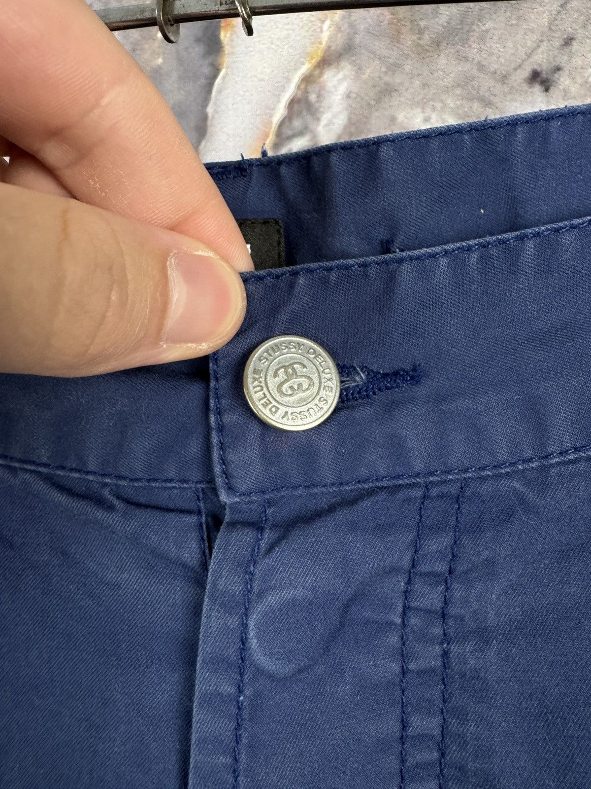 Stussy Men’s Stussy Casual Pants Blue Streetwear Size 36 Size US 36 / EU 52 - 9 Thumbnail